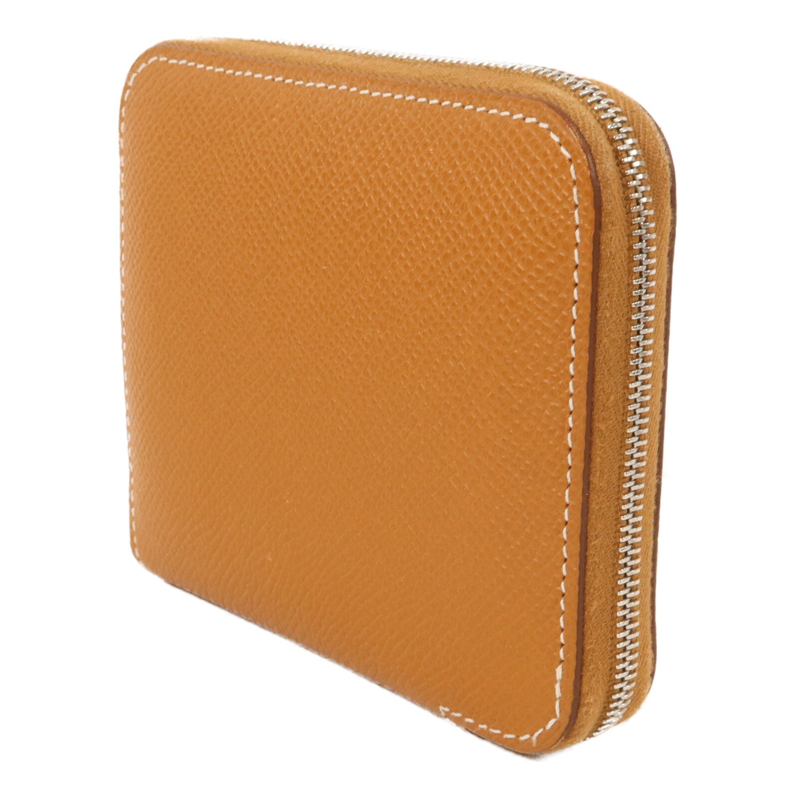 HERMES Epsom皮革Silk'In Compact Wallet錢包Gold