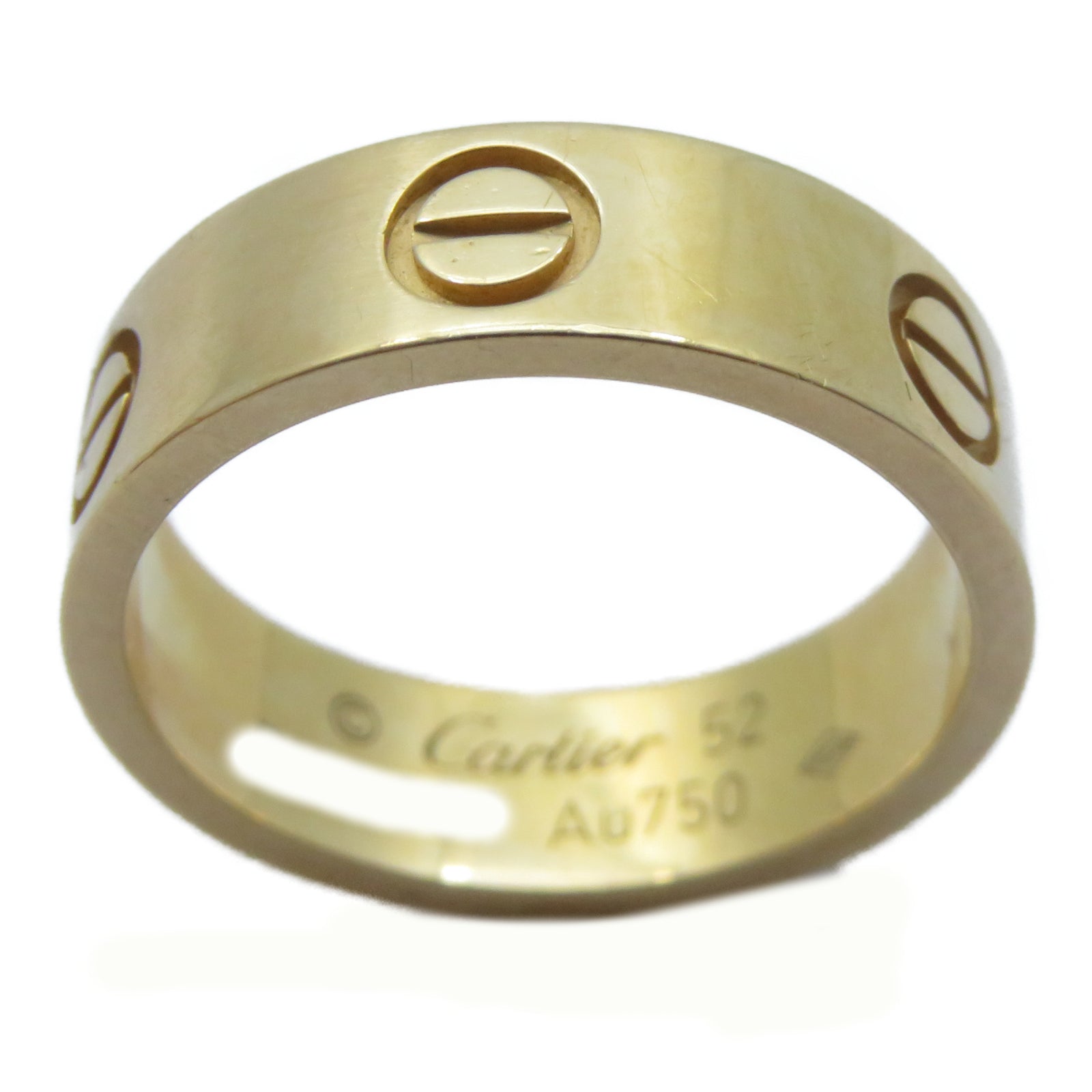 CARTIER 18K玫瑰金Love Ring戒指Cartier#52/US#6