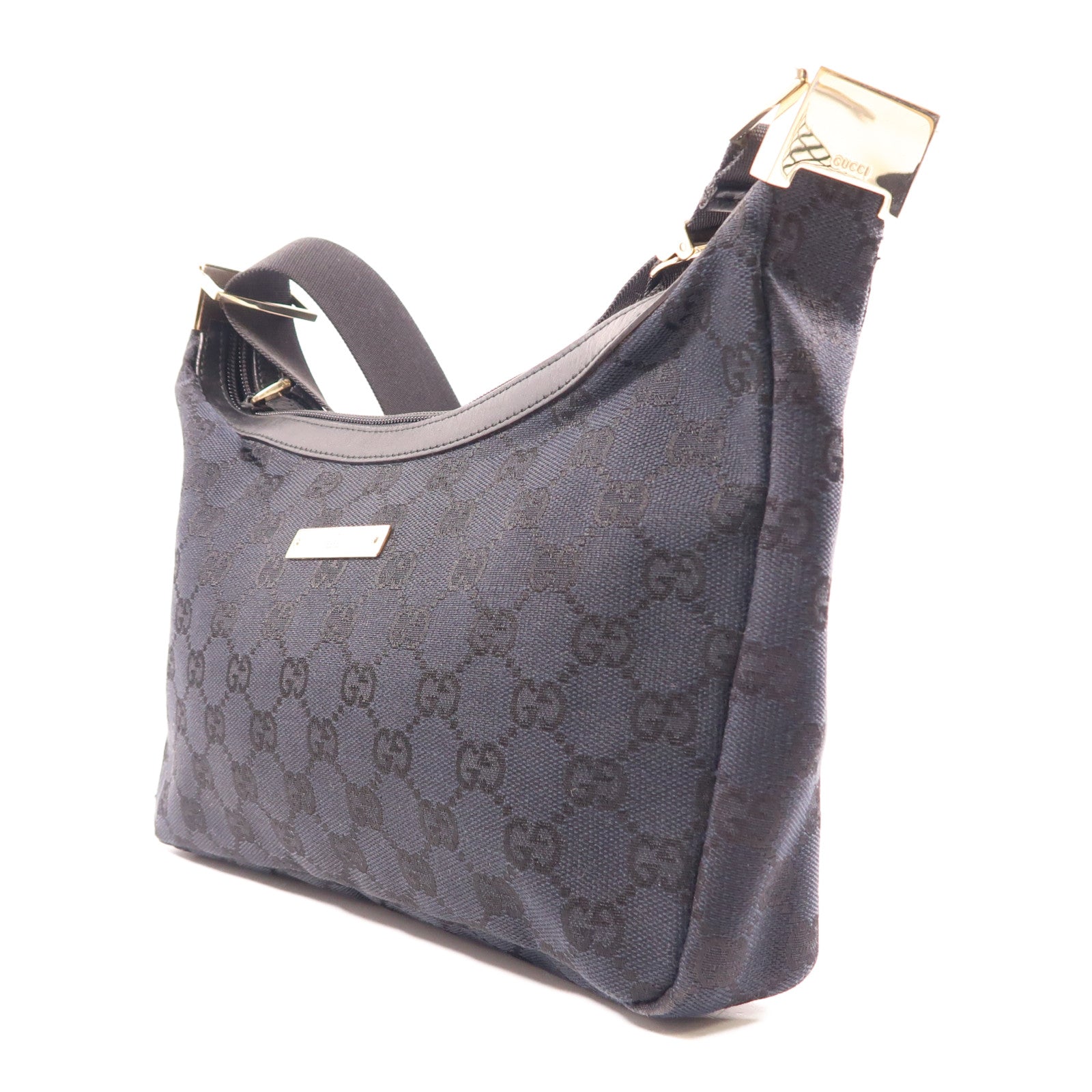 GUCCI 帆布Shoulder Bag金扣肩背袋
