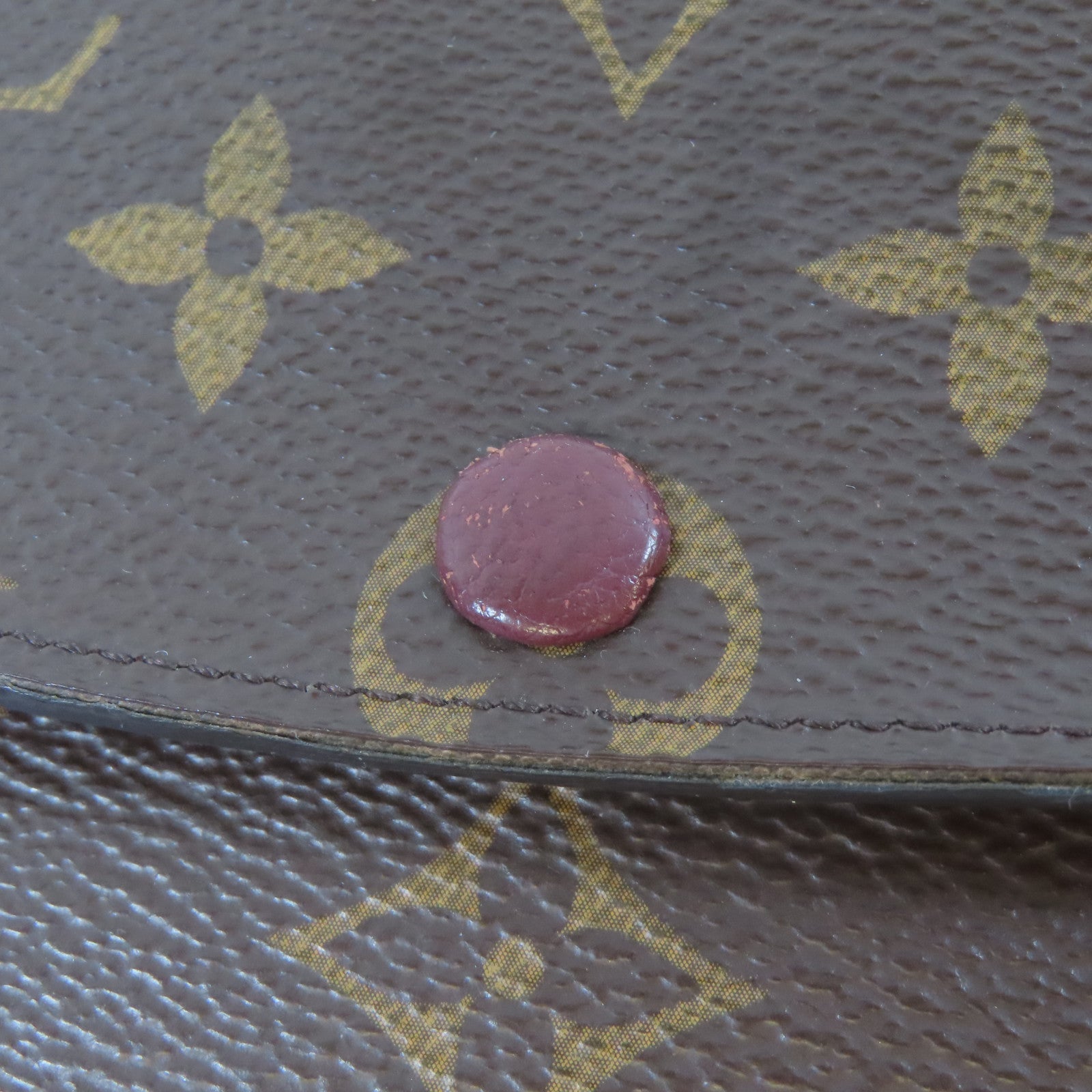 LOUIS VUITTON Monogram Emilie金扣長錢包啡色
