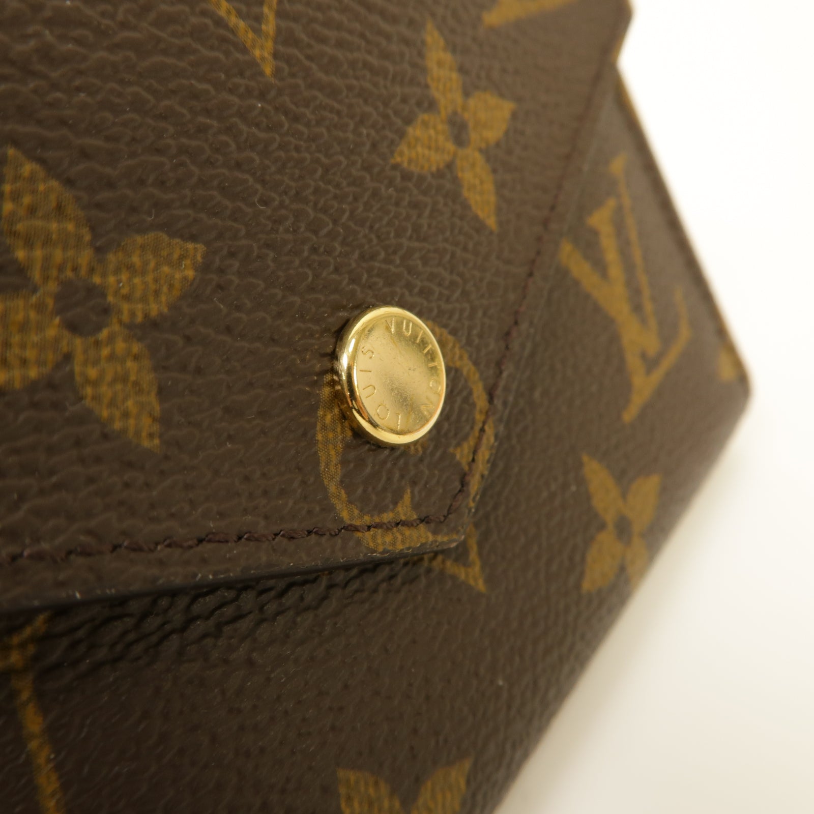 LOUIS VUITTON Monogram Victorine Wallet金扣錢包棕色/粉紅色