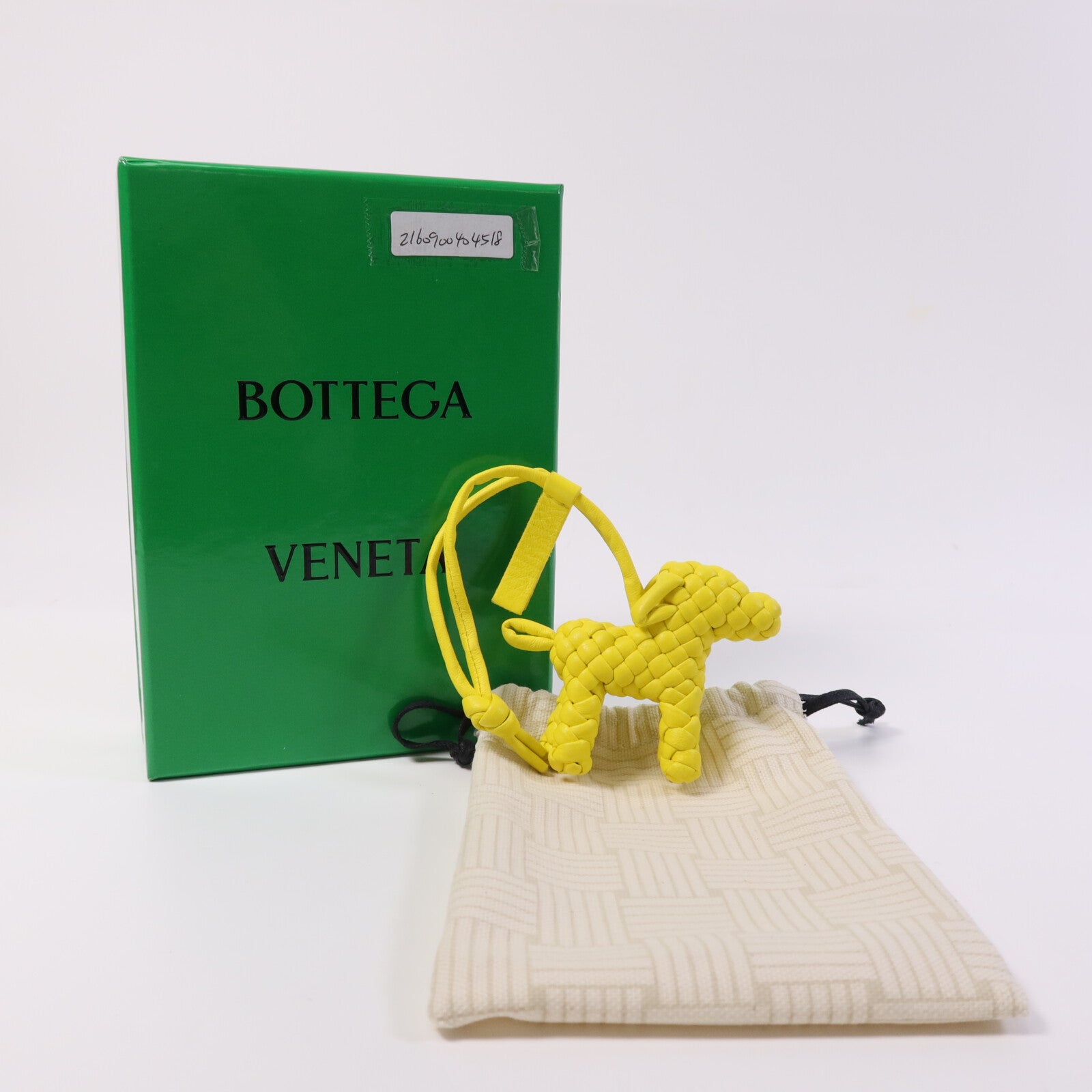 BOTTEGA VENETA 牛皮皮革Dog Charm鎖匙扣