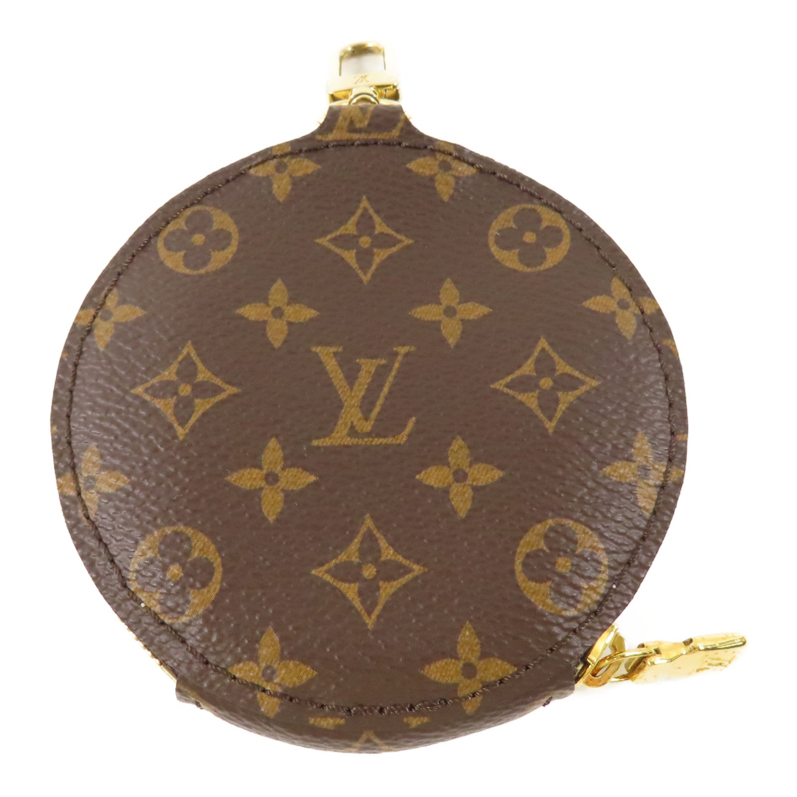 LOUIS VUITTON Monogram Multi Pochette Accessoires金扣肩背袋棕色