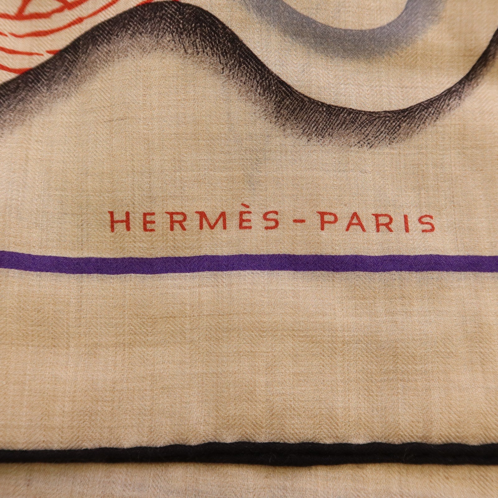 HERMES 【激減優惠】羊絨/絲質Mors A Jouets Bandana Shawl 140絲巾