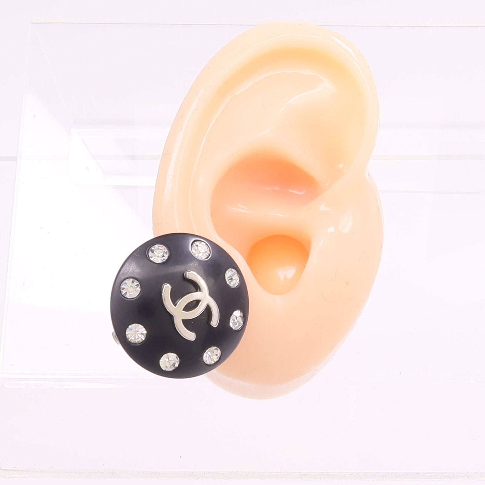 CHANEL 【激減優惠】金屬/水晶Clip On Earrings耳環