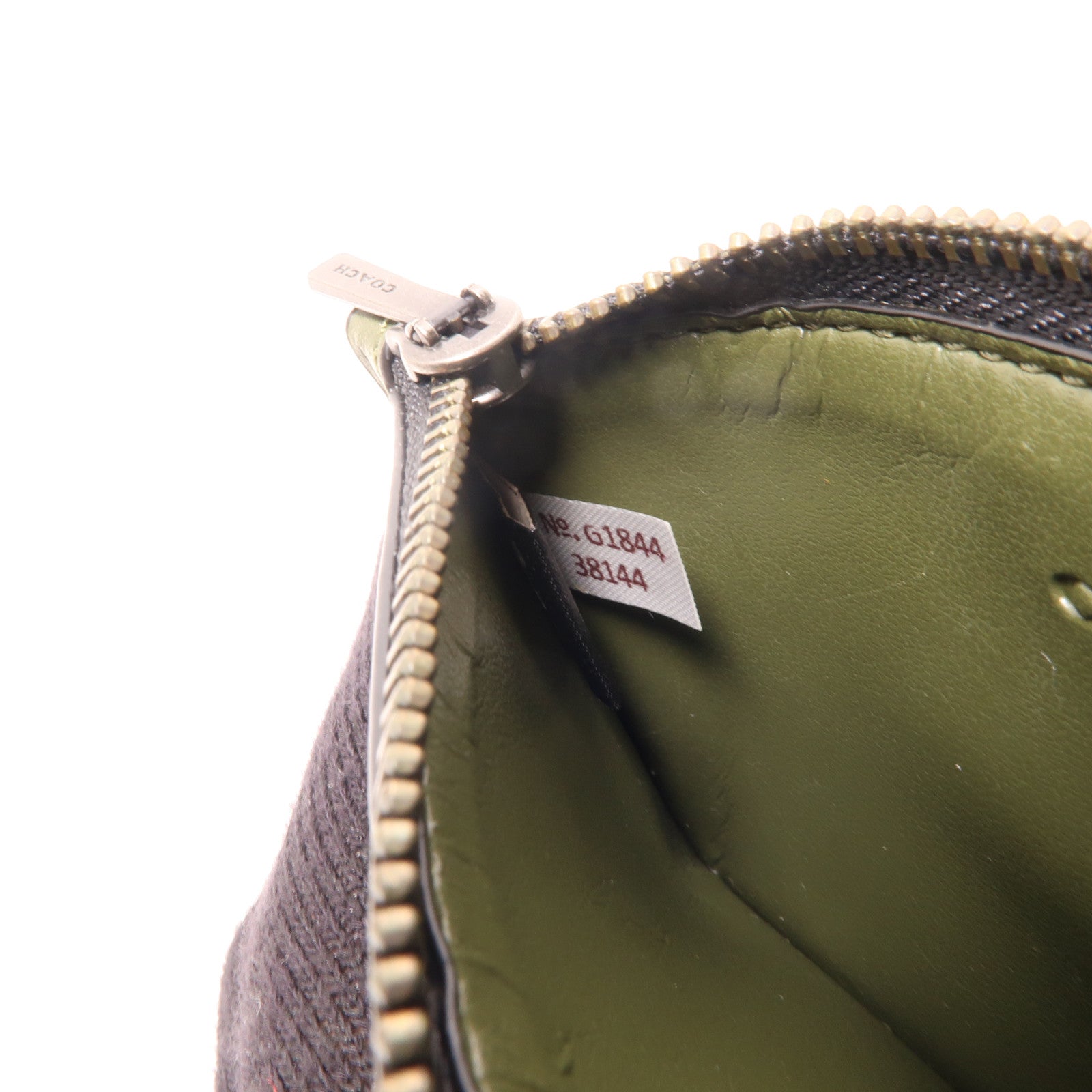 COACH 牛皮皮革Card Case卡片套墨綠色