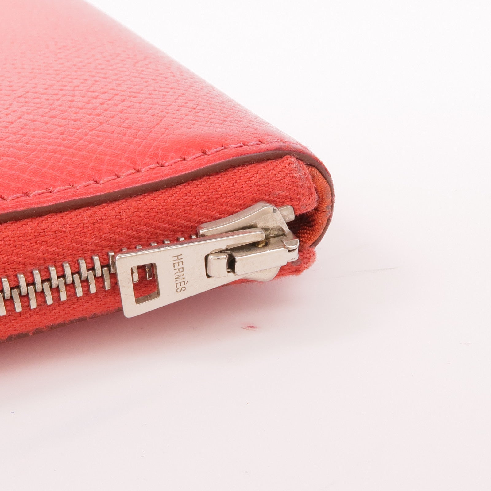 HERMES Epsom皮革Silk'In Long Wallet銀扣長錢包