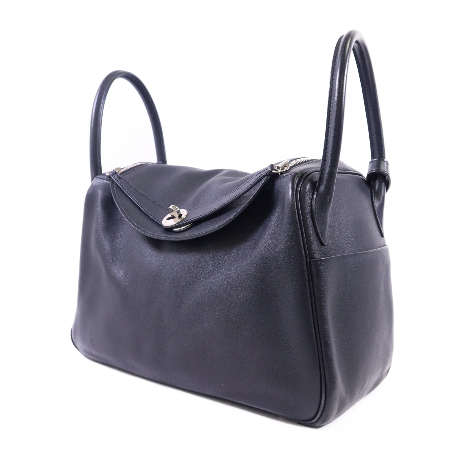 HERMES Swift皮革Lindy 30銀扣肩背袋