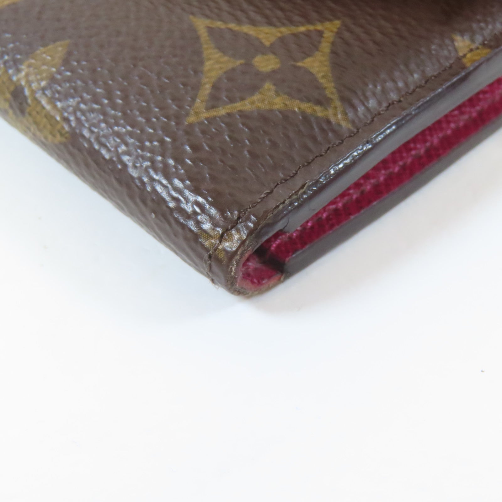 LOUIS VUITTON Monogram Emilie金扣長錢包啡色