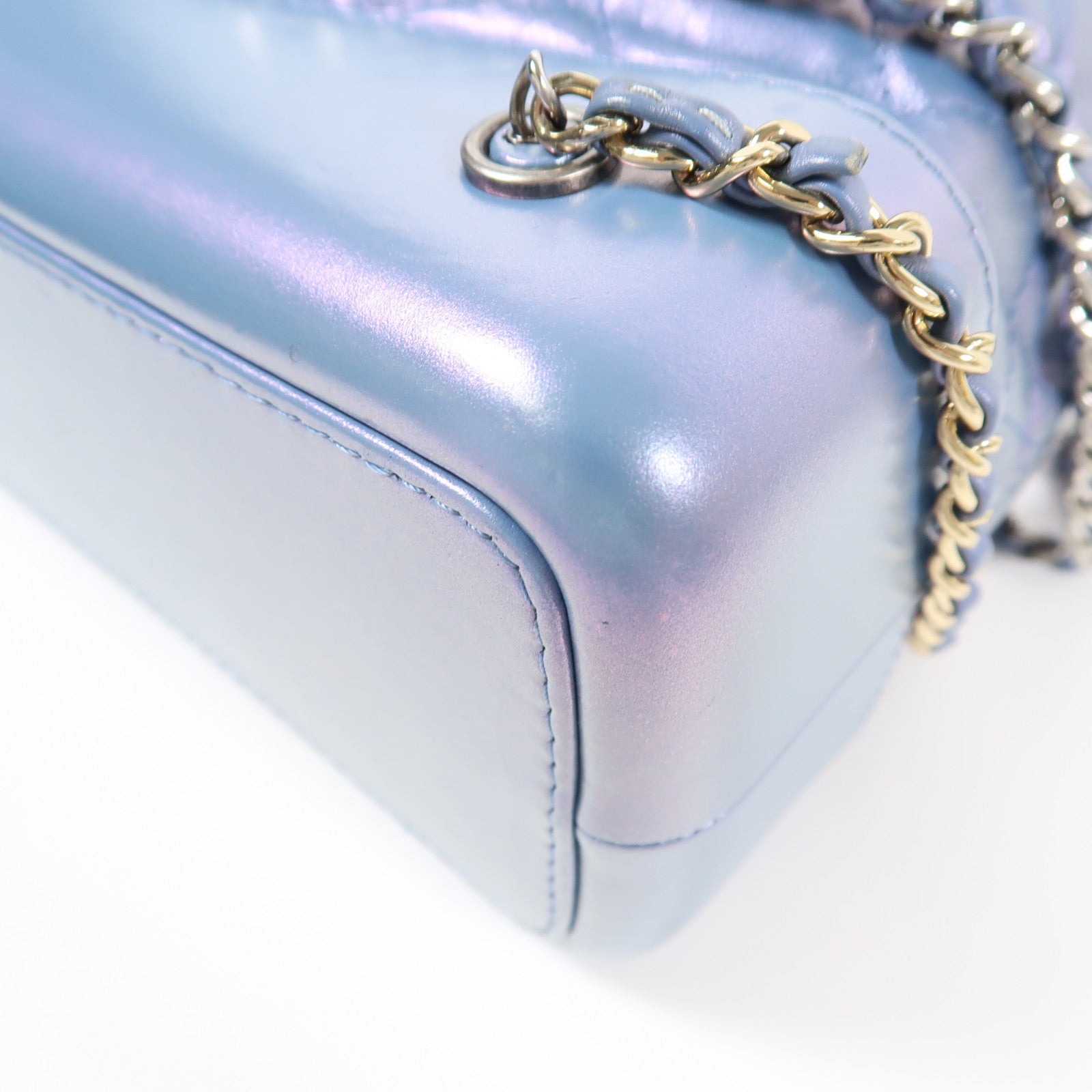 CHANEL 牛皮皮革Garbrielle Backpack鏈帶背包