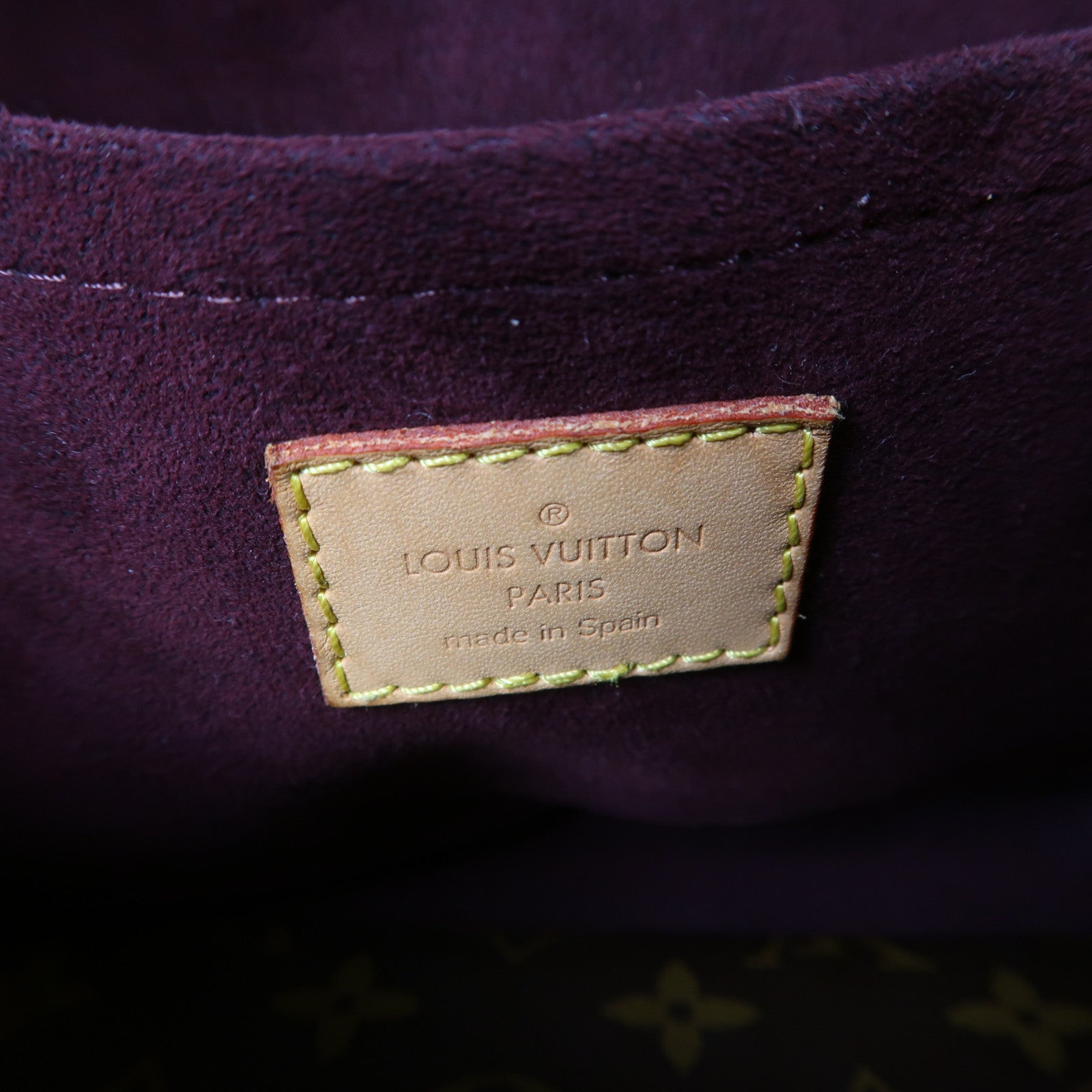 LOUIS VUITTON Monogram Montaigne BB金扣手挽肩背兩用袋啡色