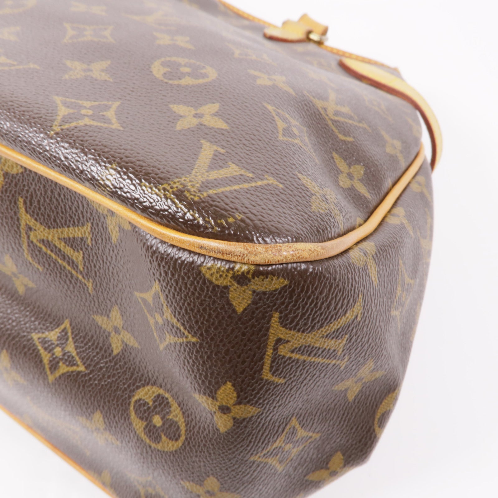 LOUIS VUITTON Monogram Batignolles Horizontal金扣肩背袋棕色