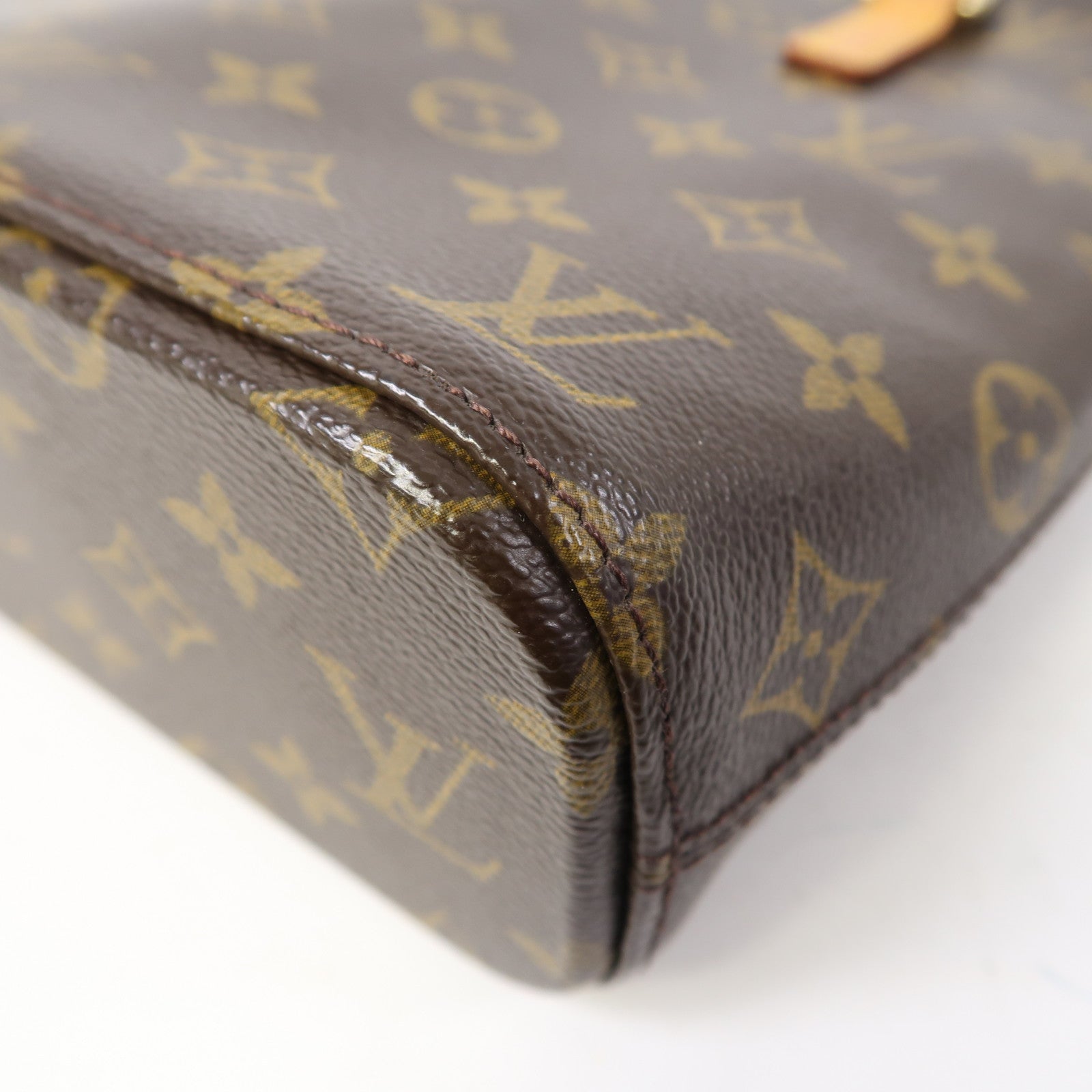 LOUIS VUITTON Monogram Vavin PM金扣手挽袋啡色