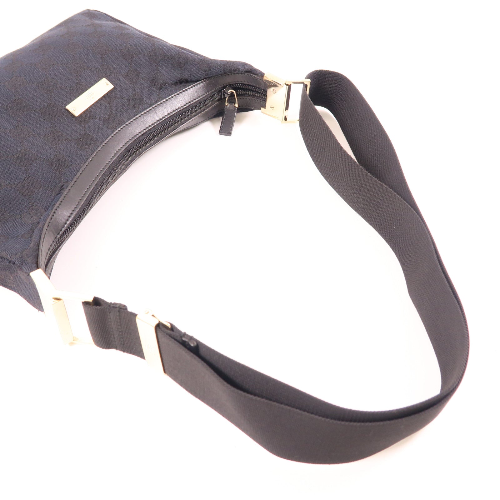 GUCCI 帆布Shoulder Bag金扣肩背袋