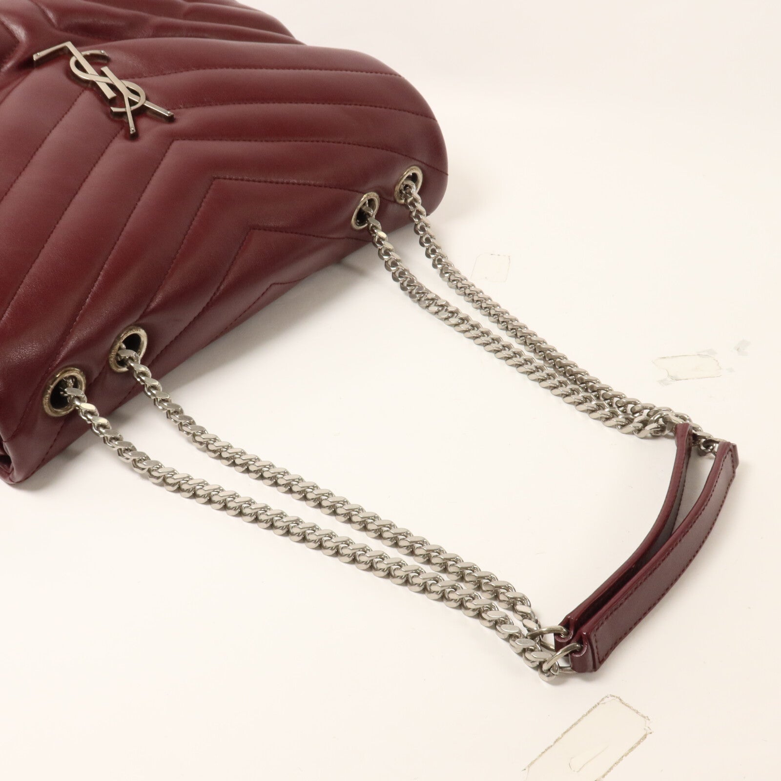 SAINT LAURENT 牛皮皮革Loulou Medium鏈帶肩背袋