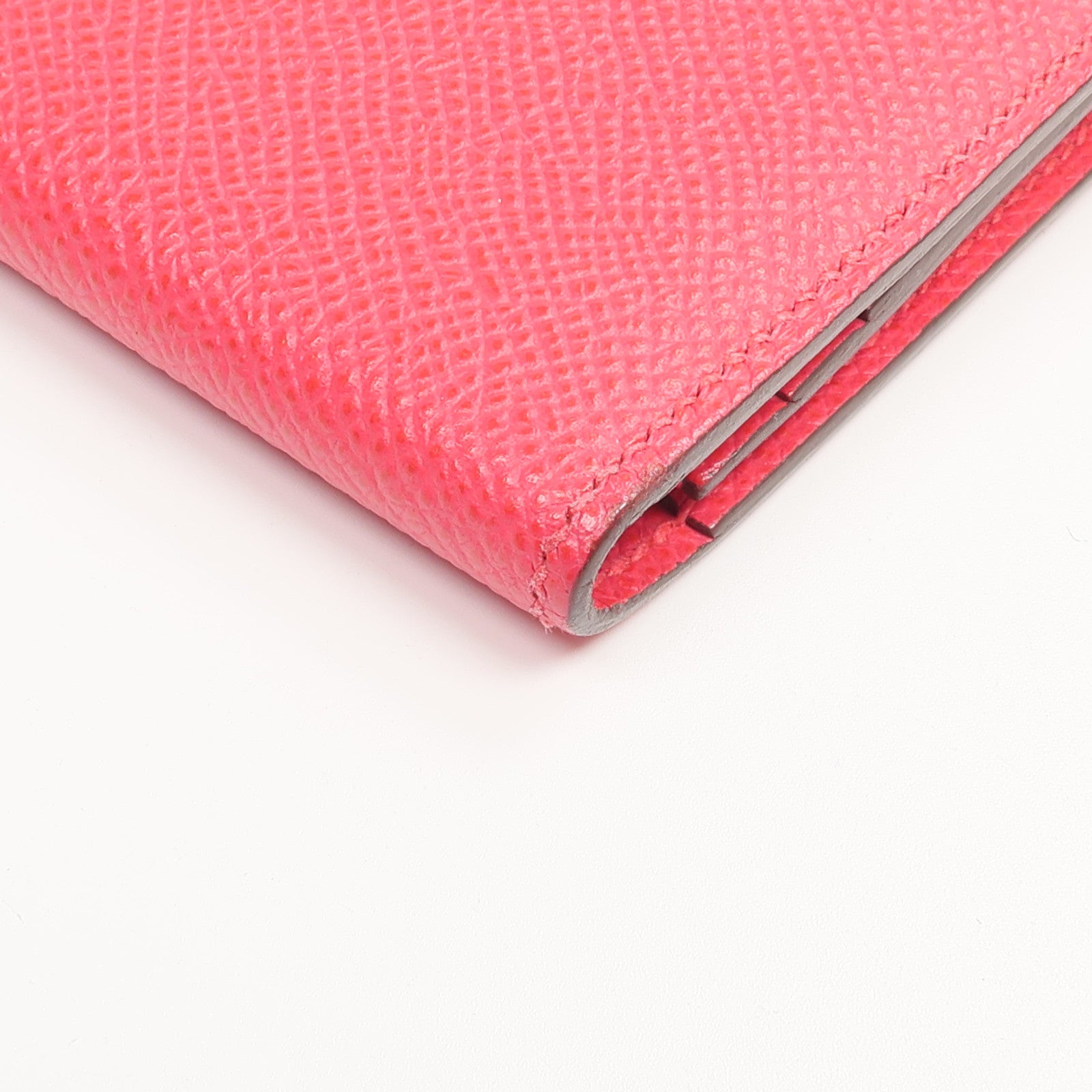 HERMES Epsom皮革Bearn Wallet長錢包Framboise
