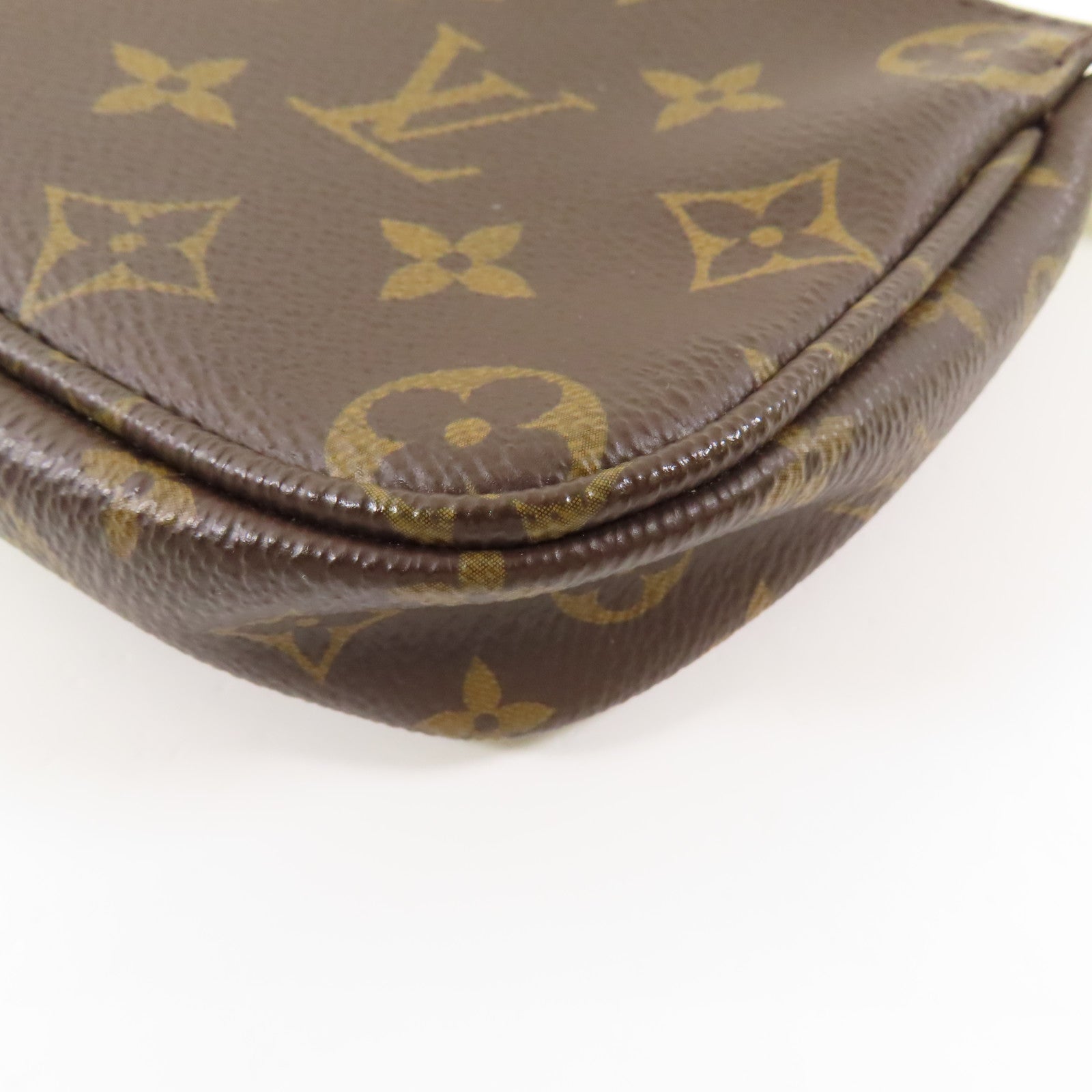 LOUIS VUITTON Monogram Multi Pochette Accessoires金扣肩背袋棕色