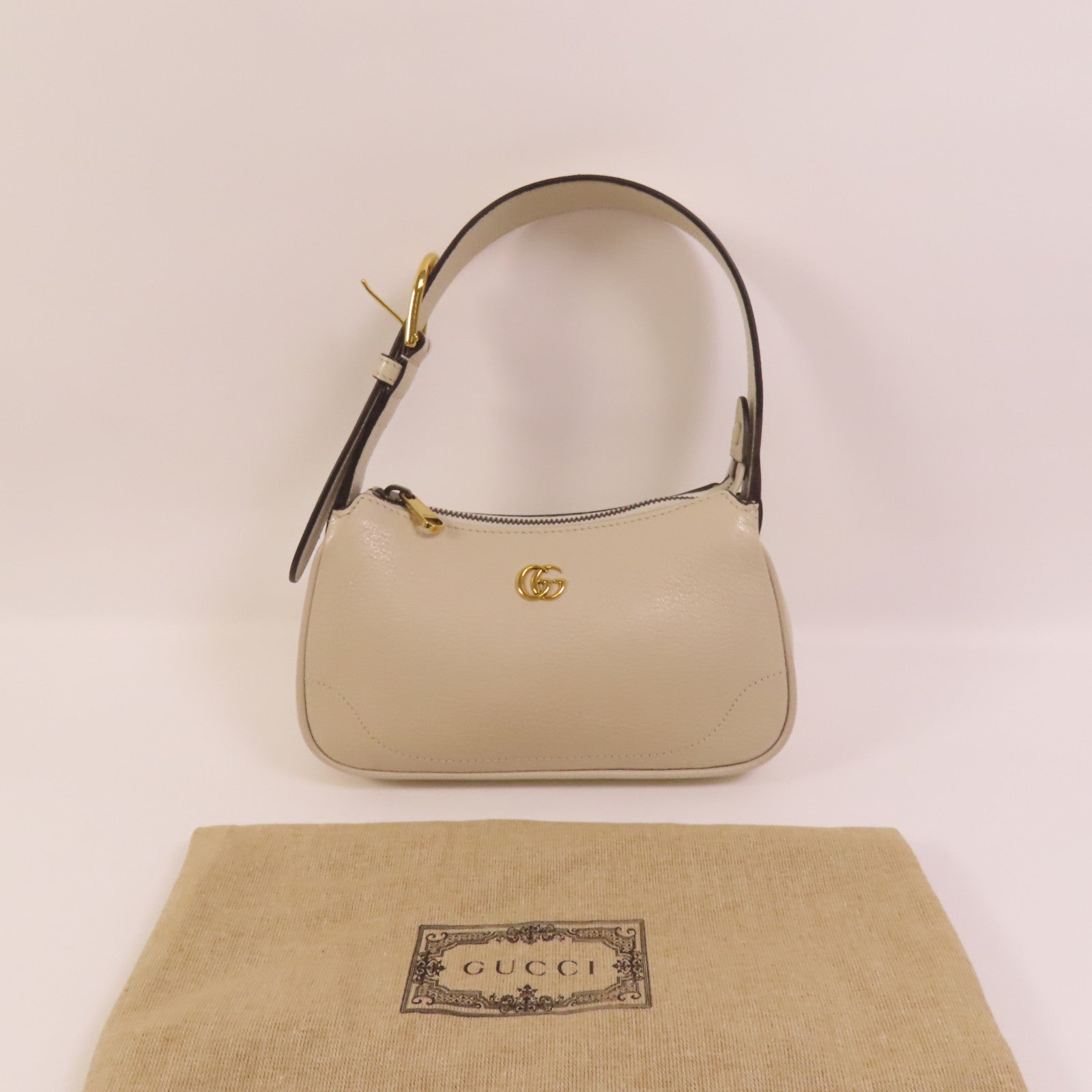 GUCCI 牛皮皮革Aphrodite Mini Bag金扣手挽袋