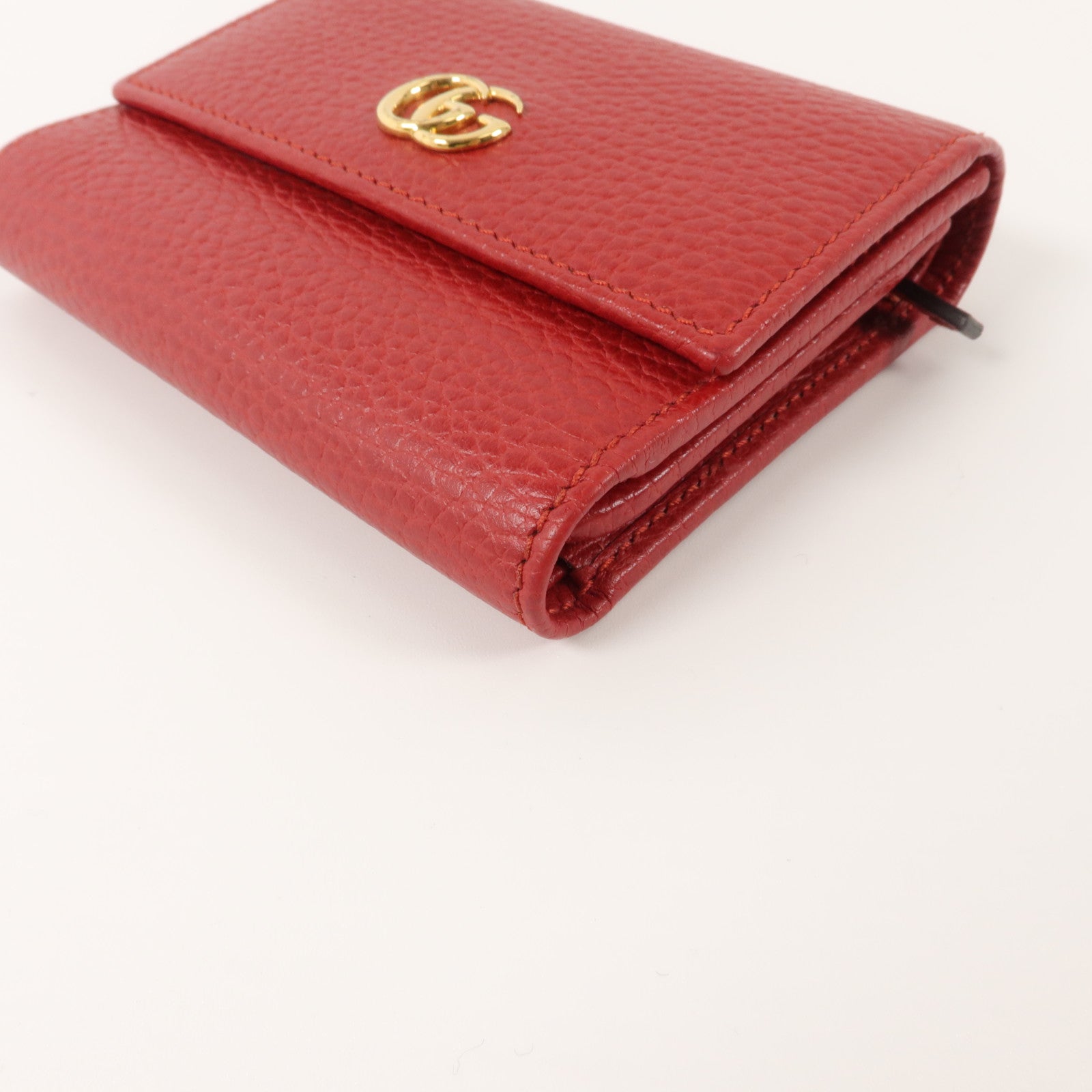 GUCCI 牛皮皮革Marmont Trifold Wallet錢包