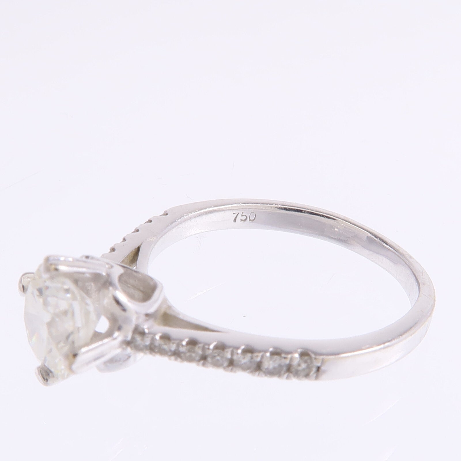 JEWELRY 【激減優惠】18K白金Diamond Ring鑽石戒指US#3.25