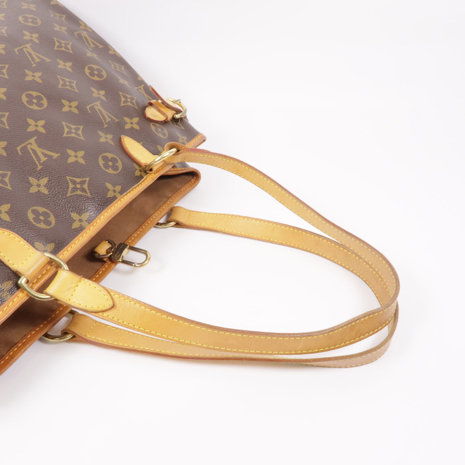 LOUIS VUITTON Monogram Batignolles Horizontal金扣肩背袋棕色
