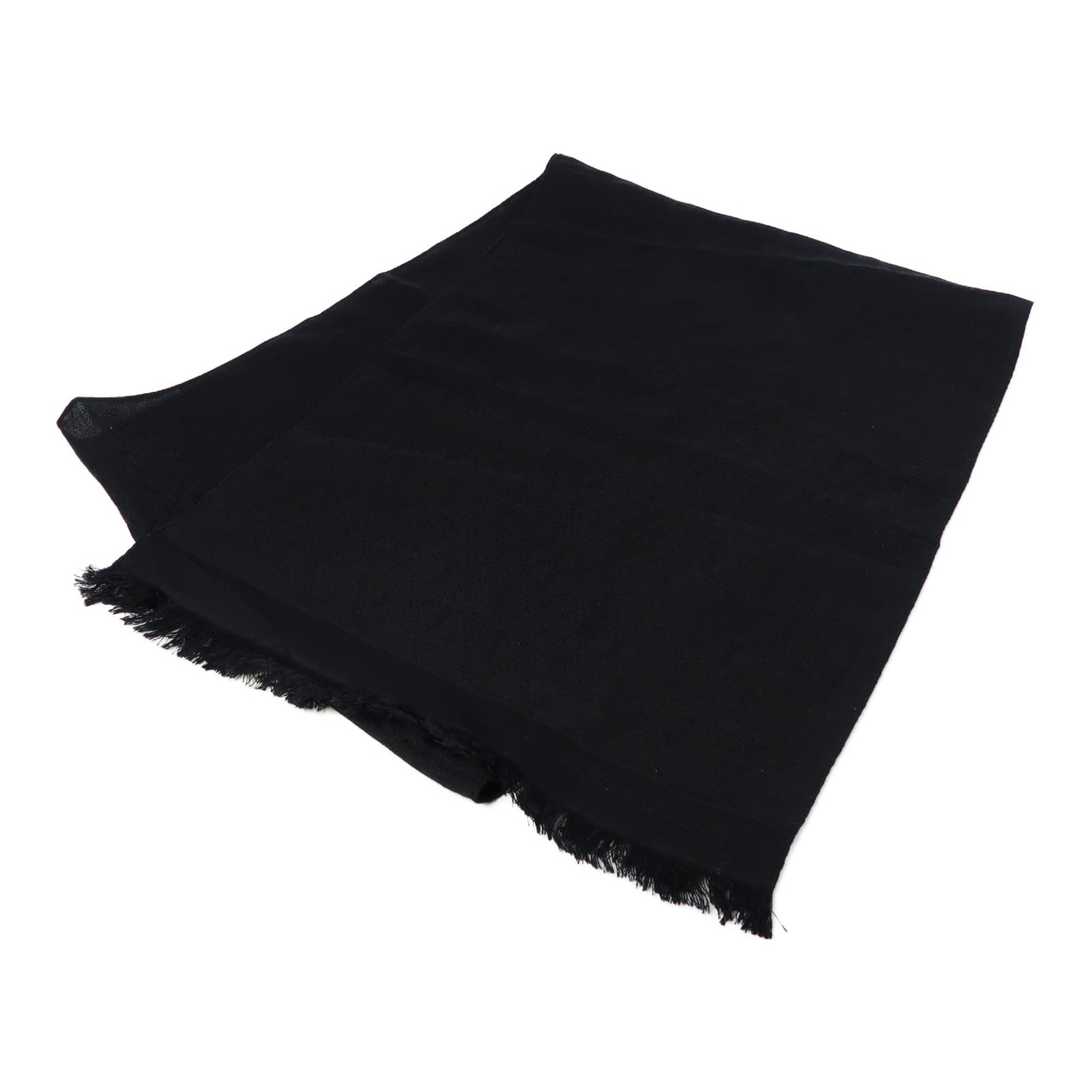SAINT LAURENT 絲質Scarf絲巾黑色