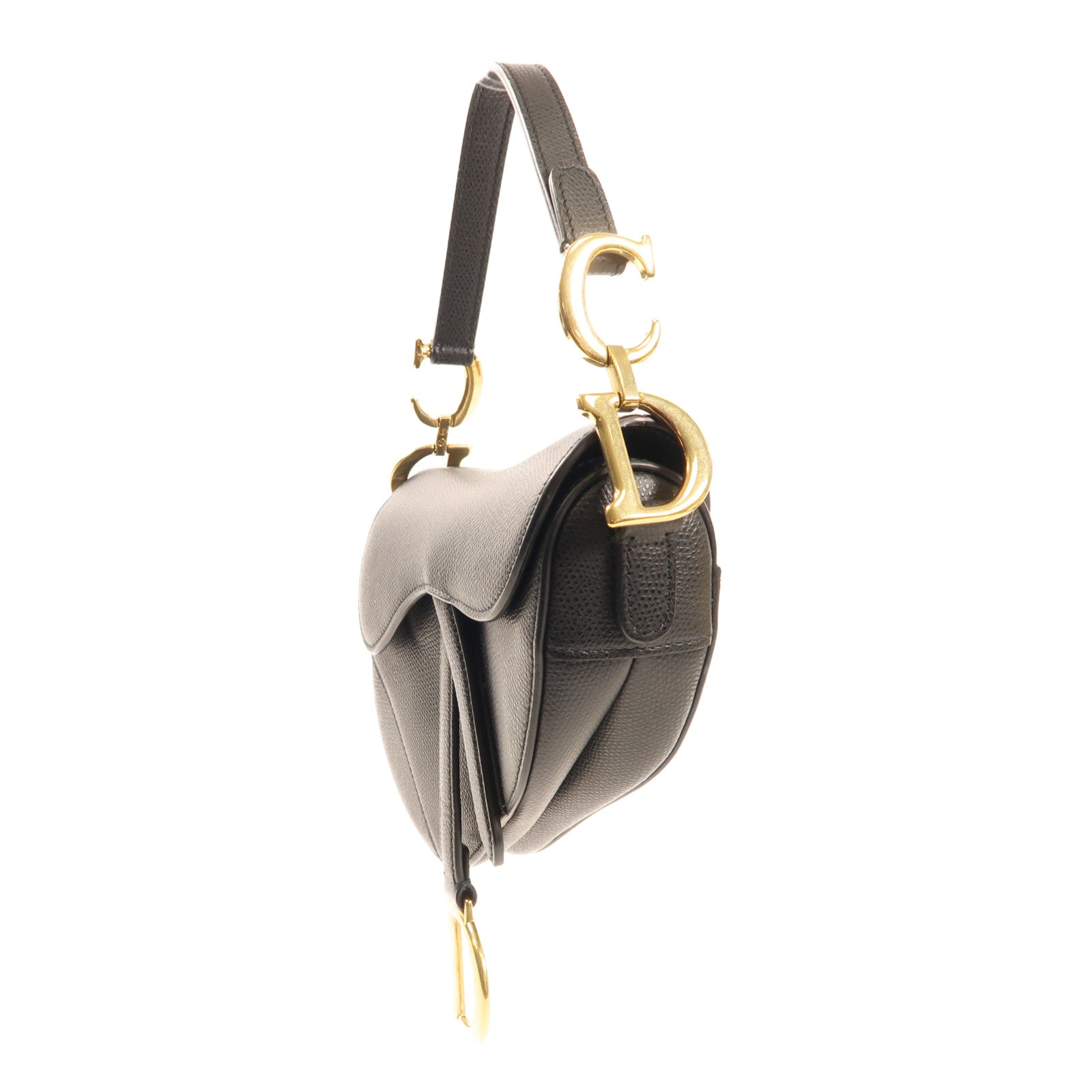 Dior 牛皮皮革Saddle Mini金扣手挽肩背兩用袋