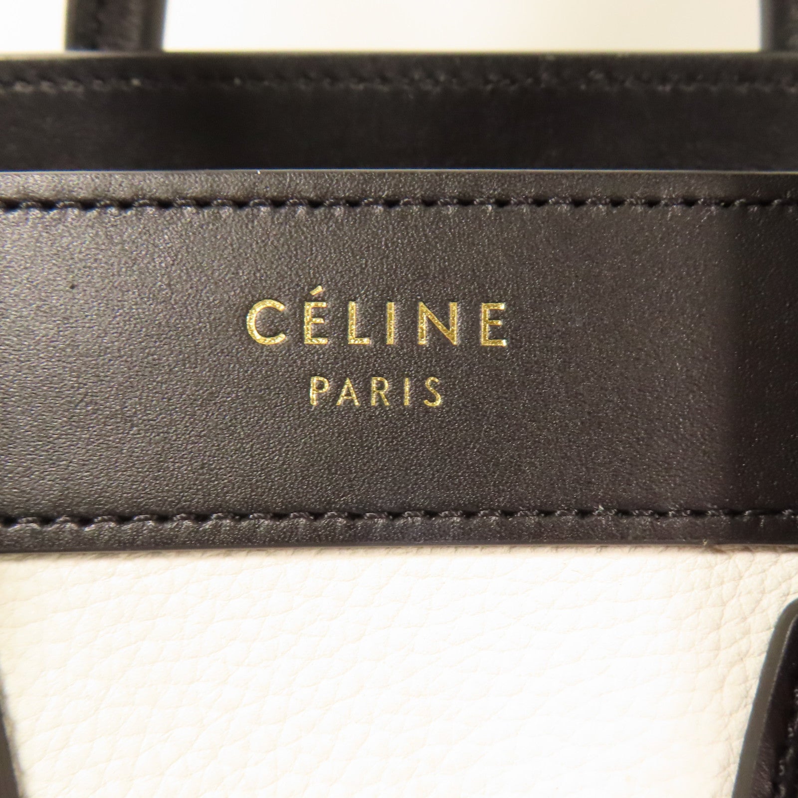 CELINE 牛皮皮革Nano Luggage金扣手挽肩背兩用袋