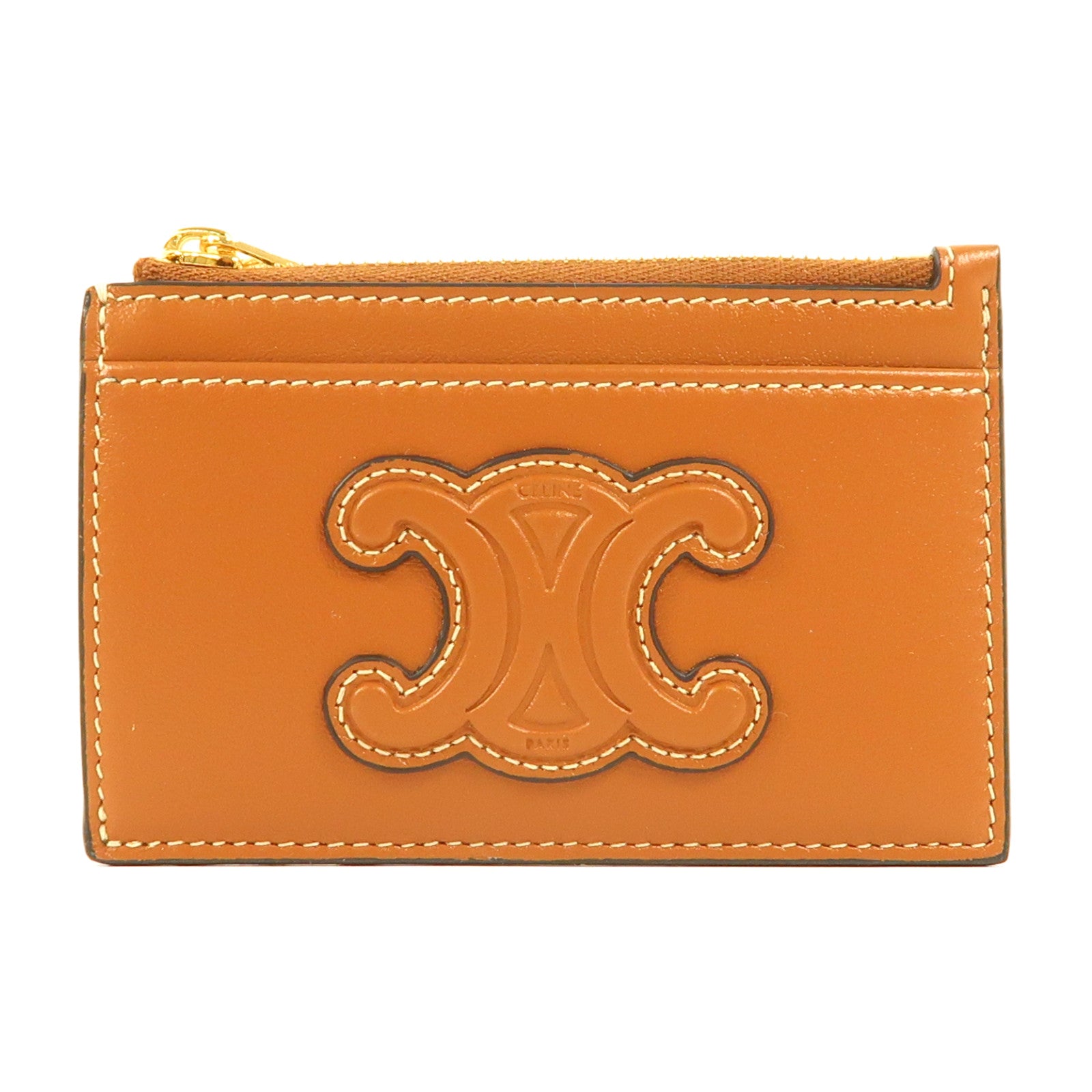 CELINE 羊皮皮革Card Case金扣卡片套