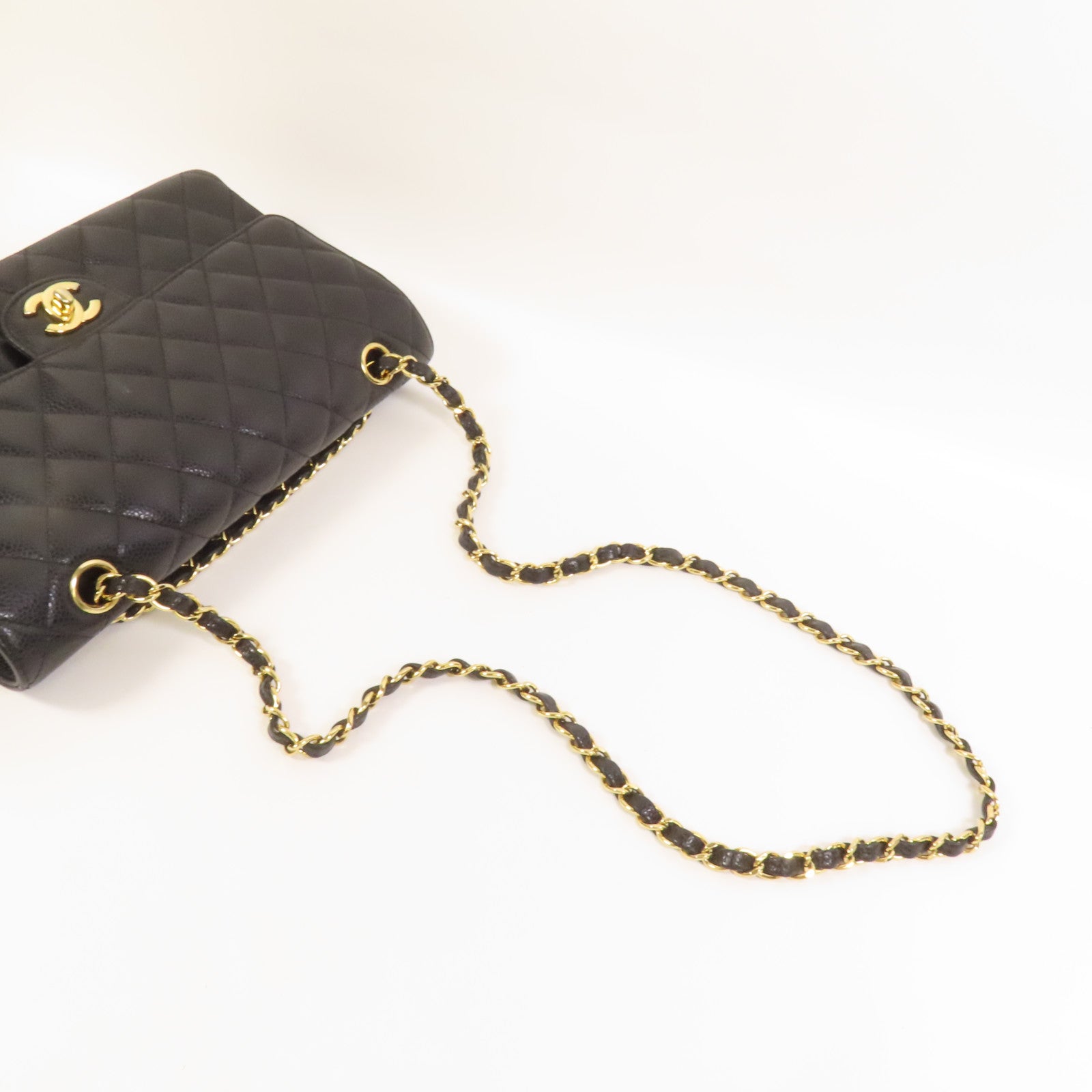 CHANEL 牛皮皮革Classic 25金扣鏈帶肩背袋