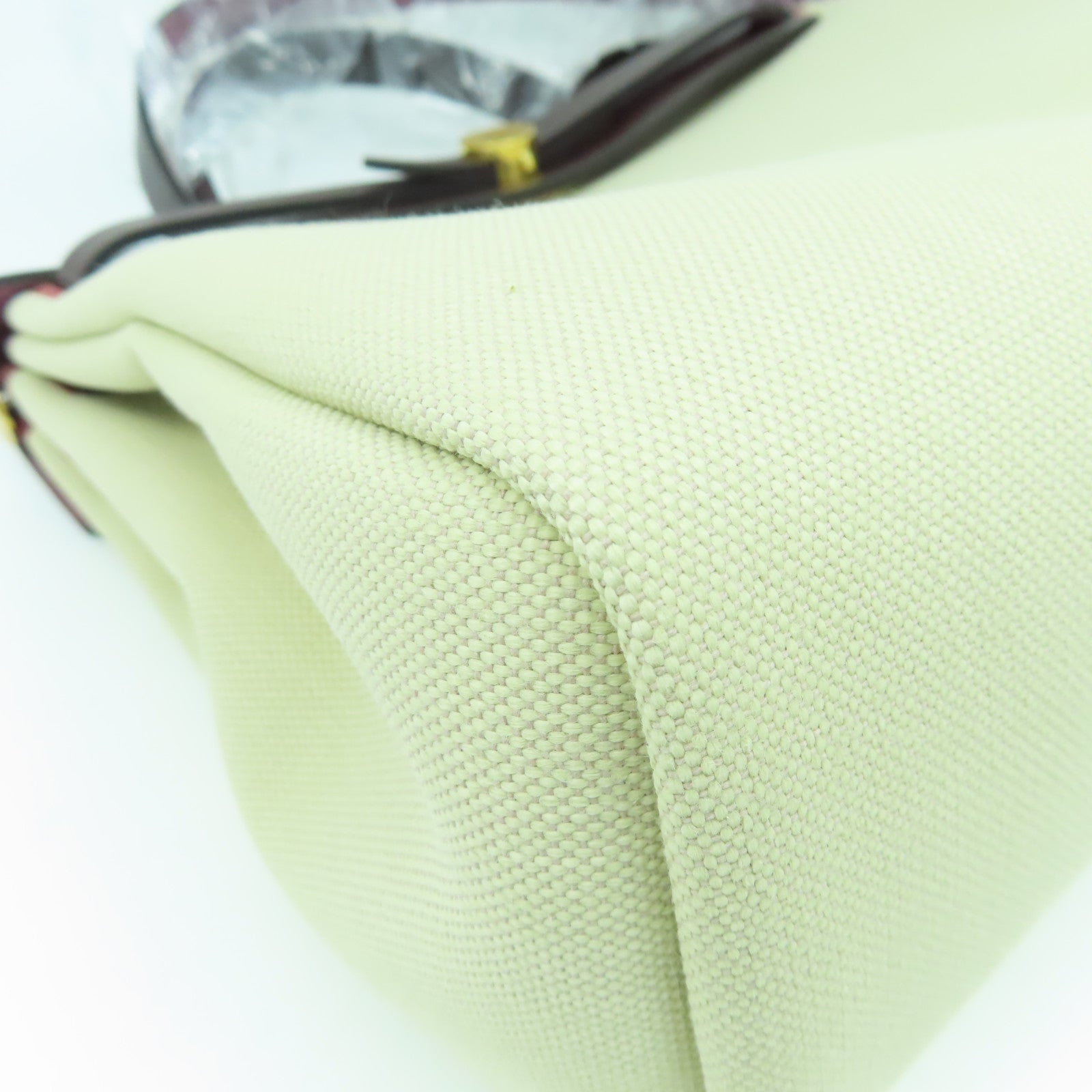 HERMES 【激減優惠】帆布Herbag PM金扣手挽肩背兩用袋鱷魚專屬白色