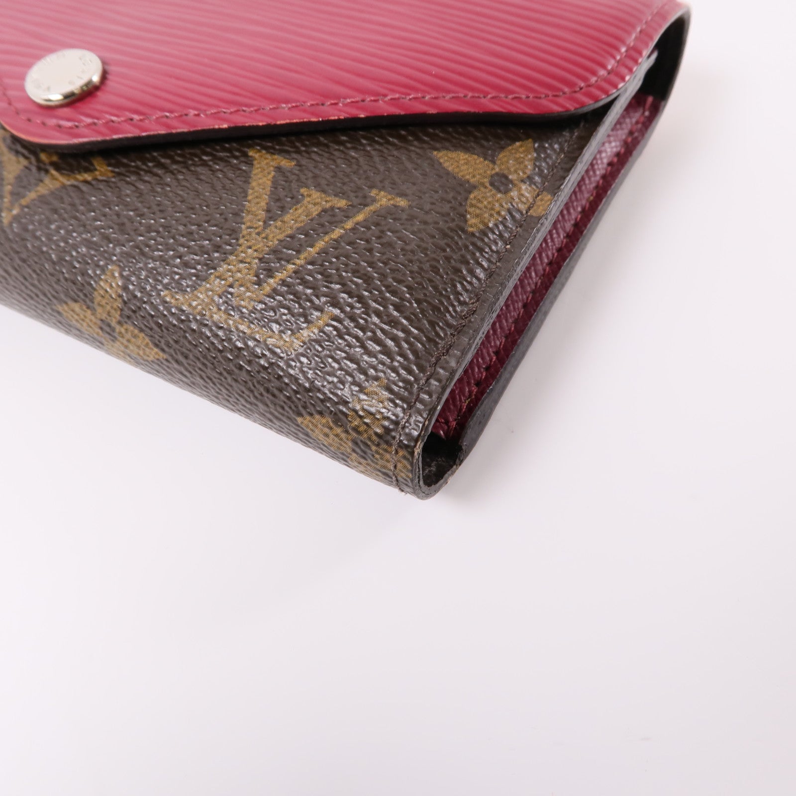LOUIS VUITTON Epi/Monogram Wallet銀扣錢包棕色/棕色
