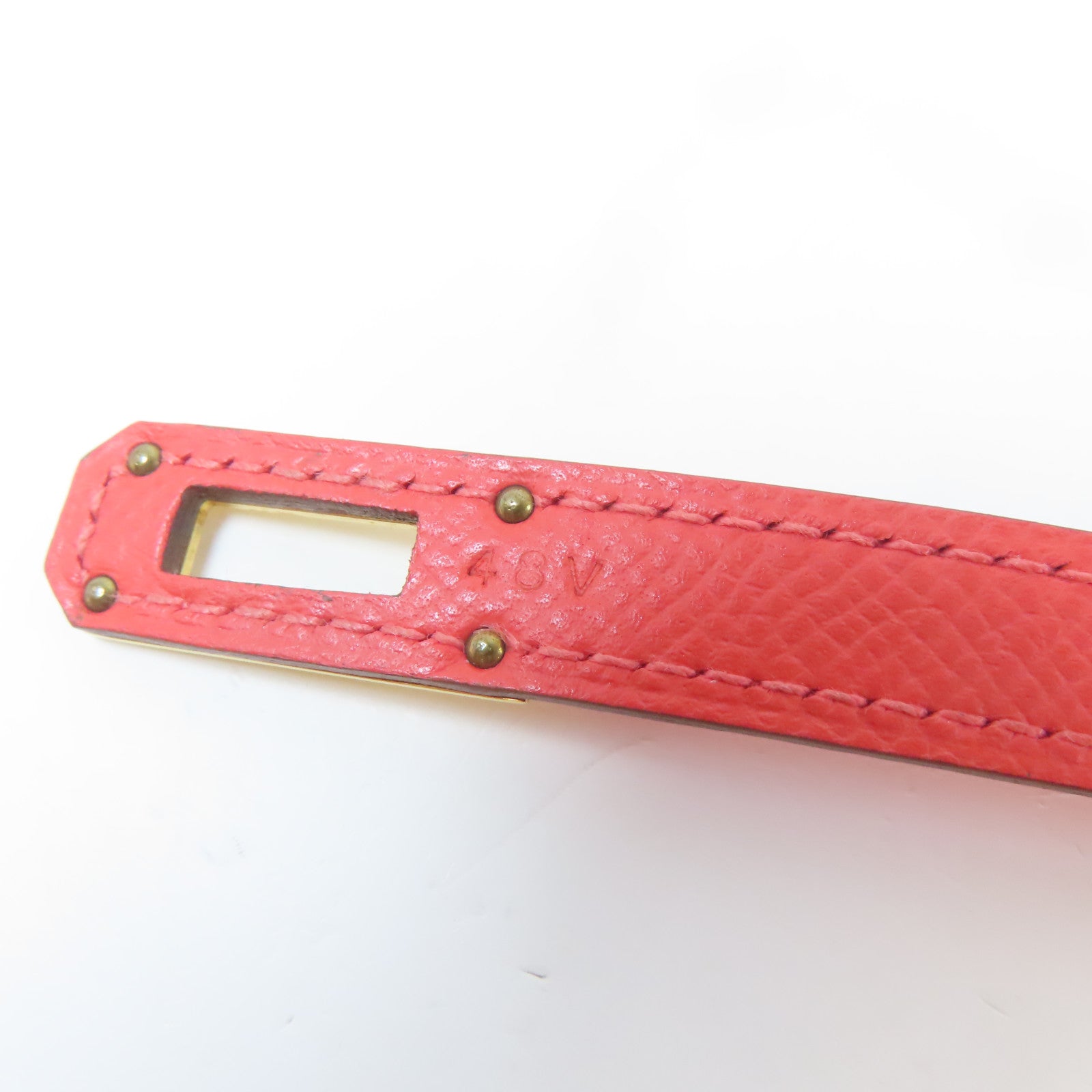 HERMES Epsom皮革Kelly Wallet金扣長錢包Rose Jaipur