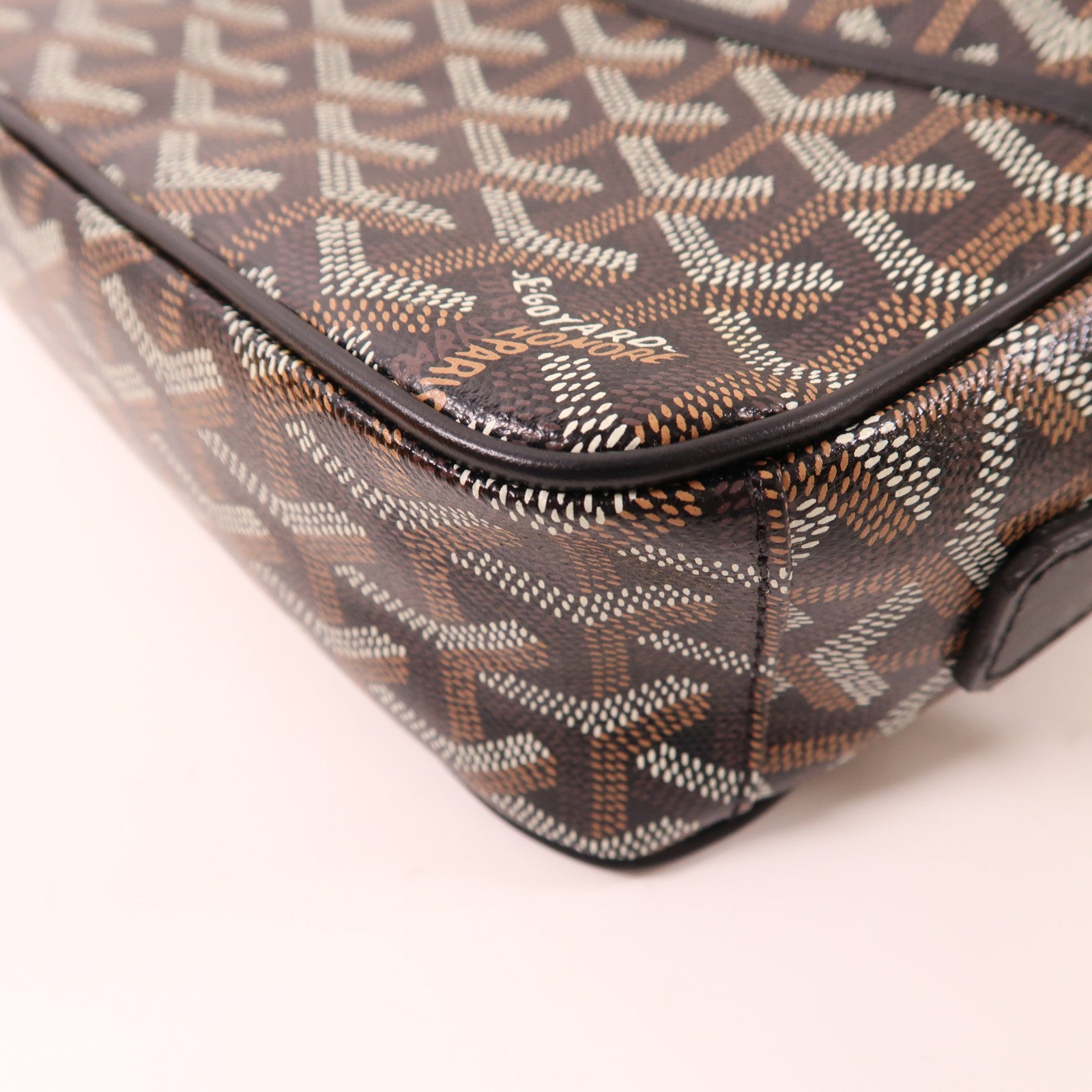 GOYARD 塗層帆布Cap Vert PM銀扣肩背袋
