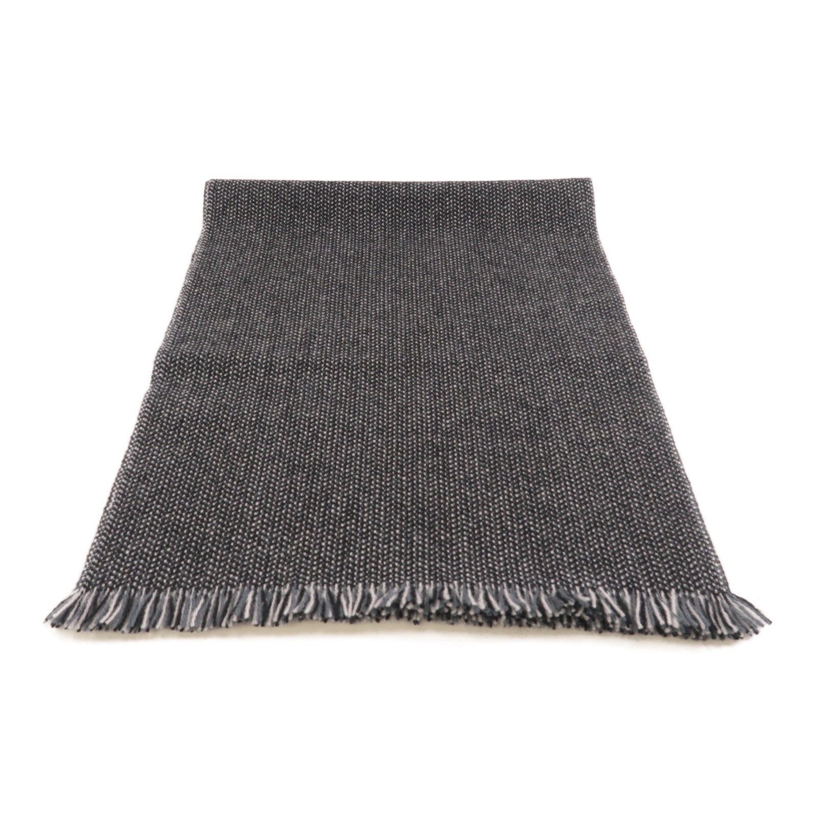 HERMES Cashmere Scarf圍巾黑色/灰色