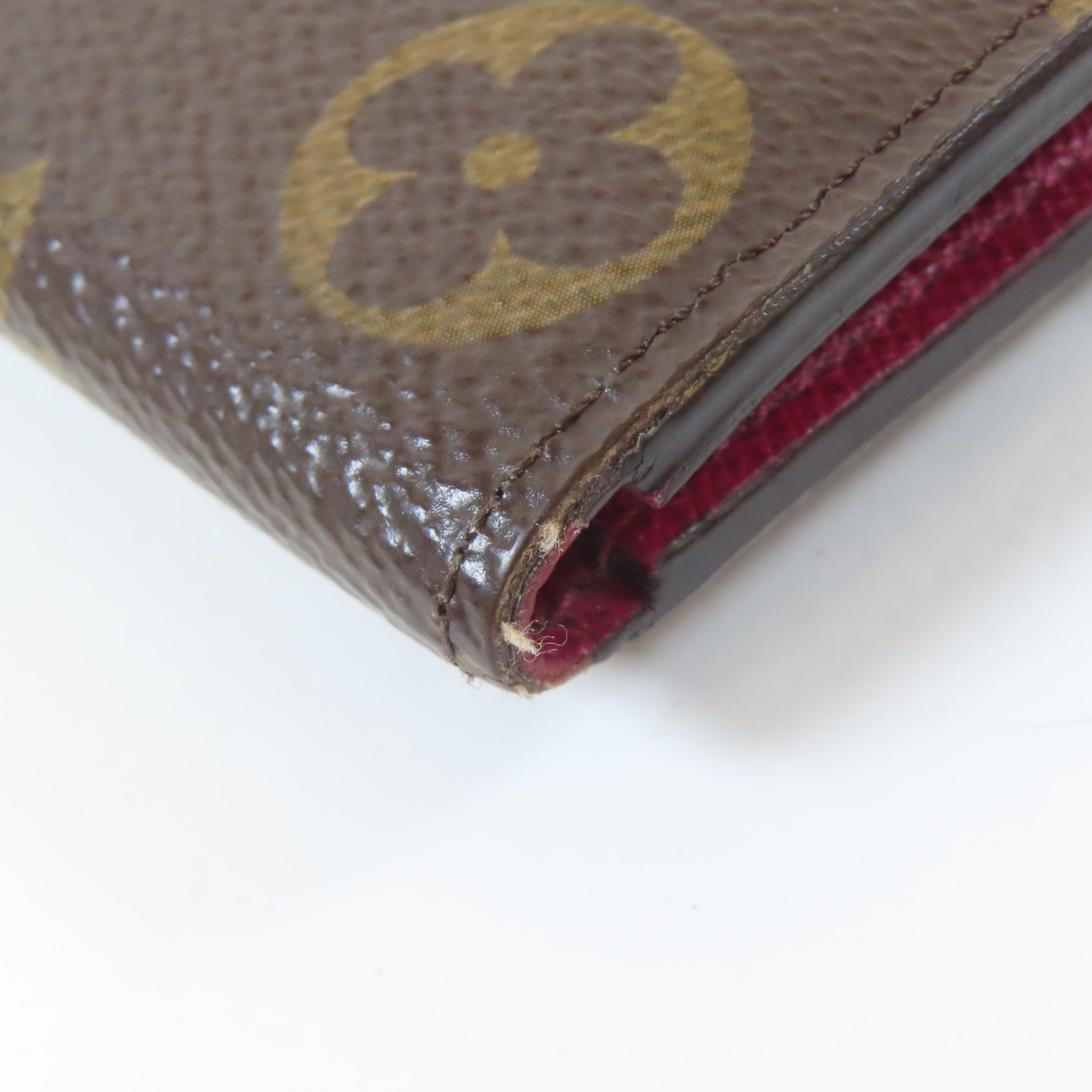 LOUIS VUITTON Monogram Emilie金扣長錢包啡色