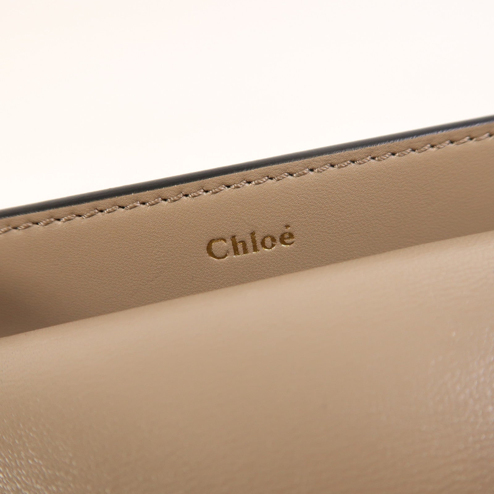 Chloe 牛皮皮革Georgia金扣肩背袋