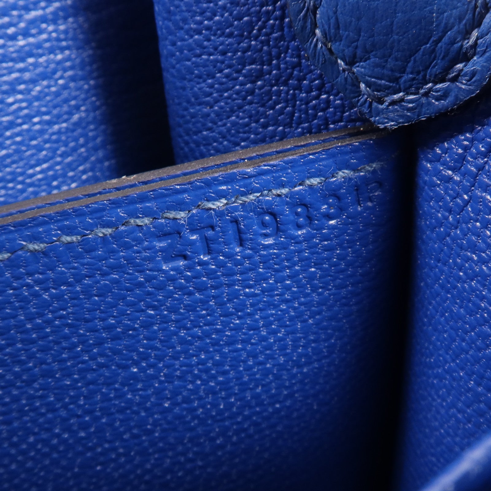 HERMES Evercolour皮革Roulis Mini銀扣肩背袋Blue Zellige