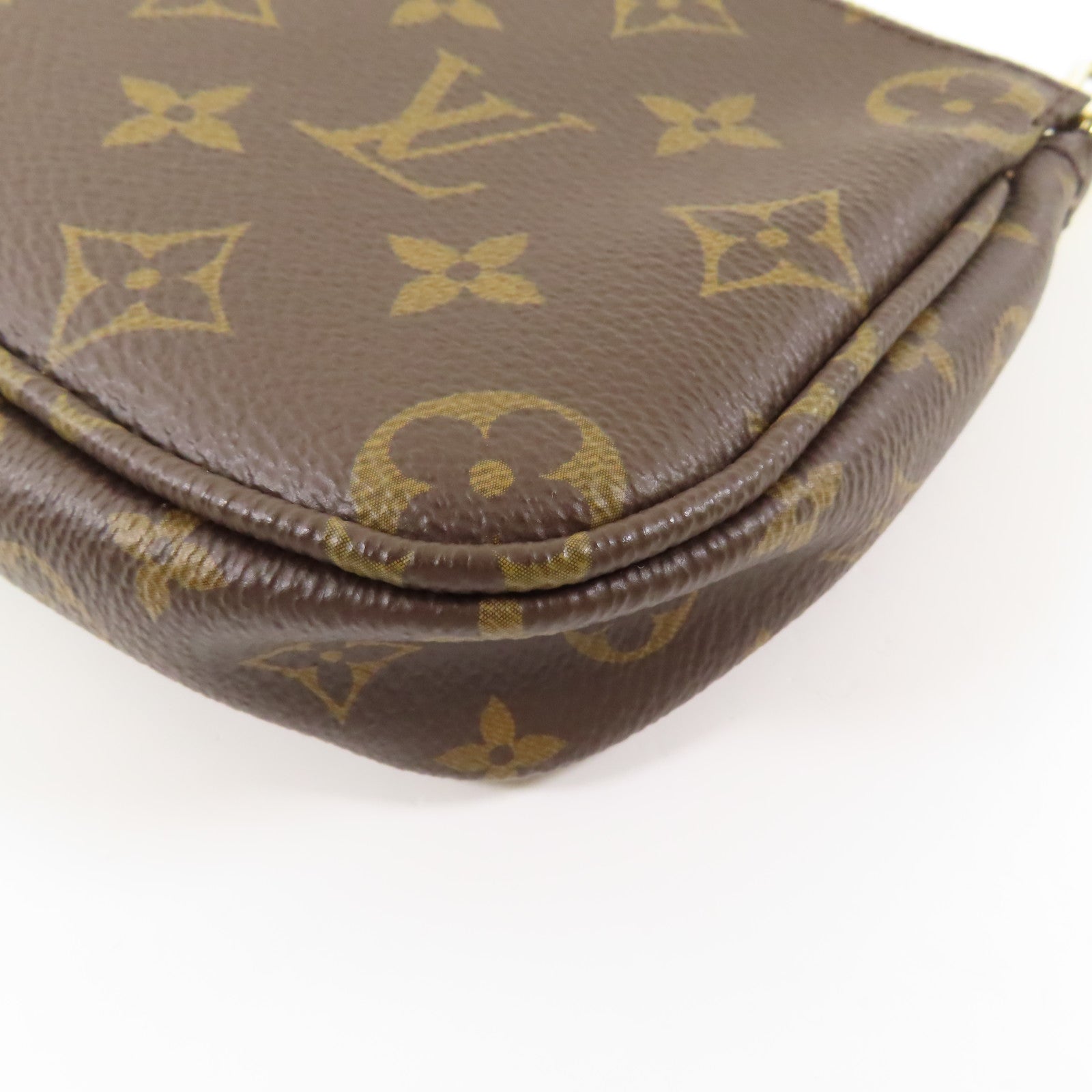 LOUIS VUITTON Monogram Multi Pochette Accessoires金扣肩背袋棕色