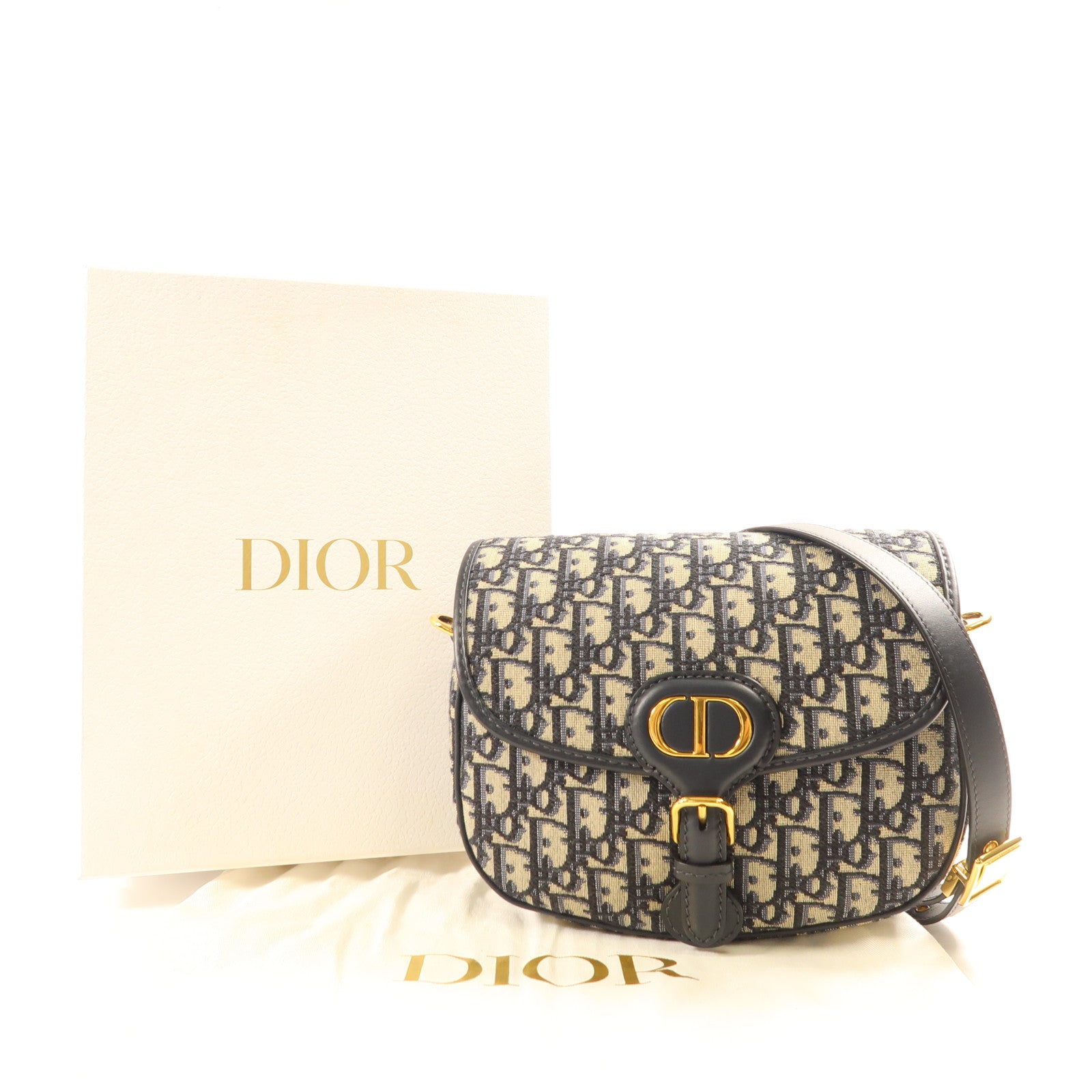 Dior 帆布Bobby Bag金扣肩背袋