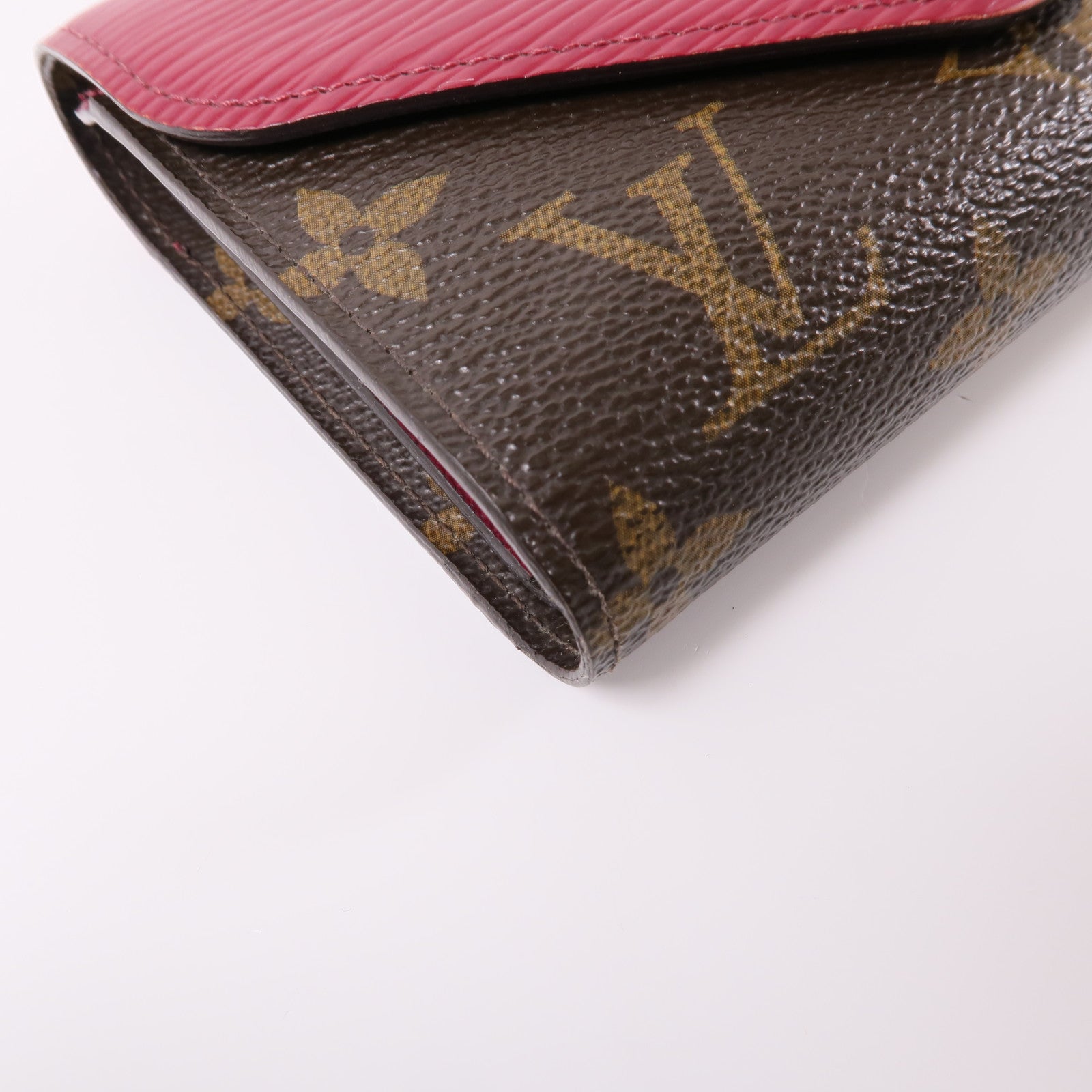 LOUIS VUITTON Epi/Monogram Wallet銀扣錢包棕色/棕色