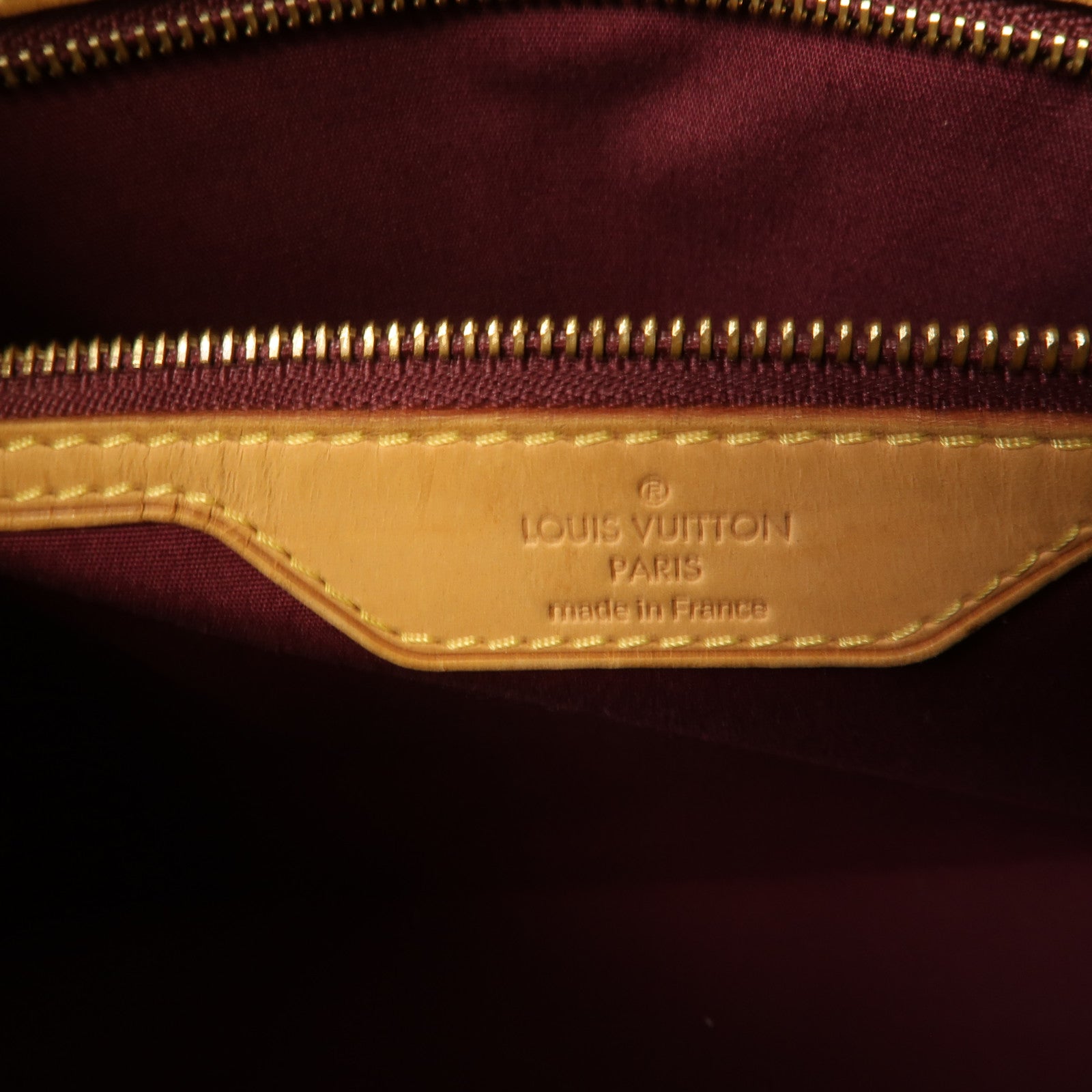 LOUIS VUITTON 【激減優惠】Vernis Blair GM金扣手挽肩背兩用袋酒紅色