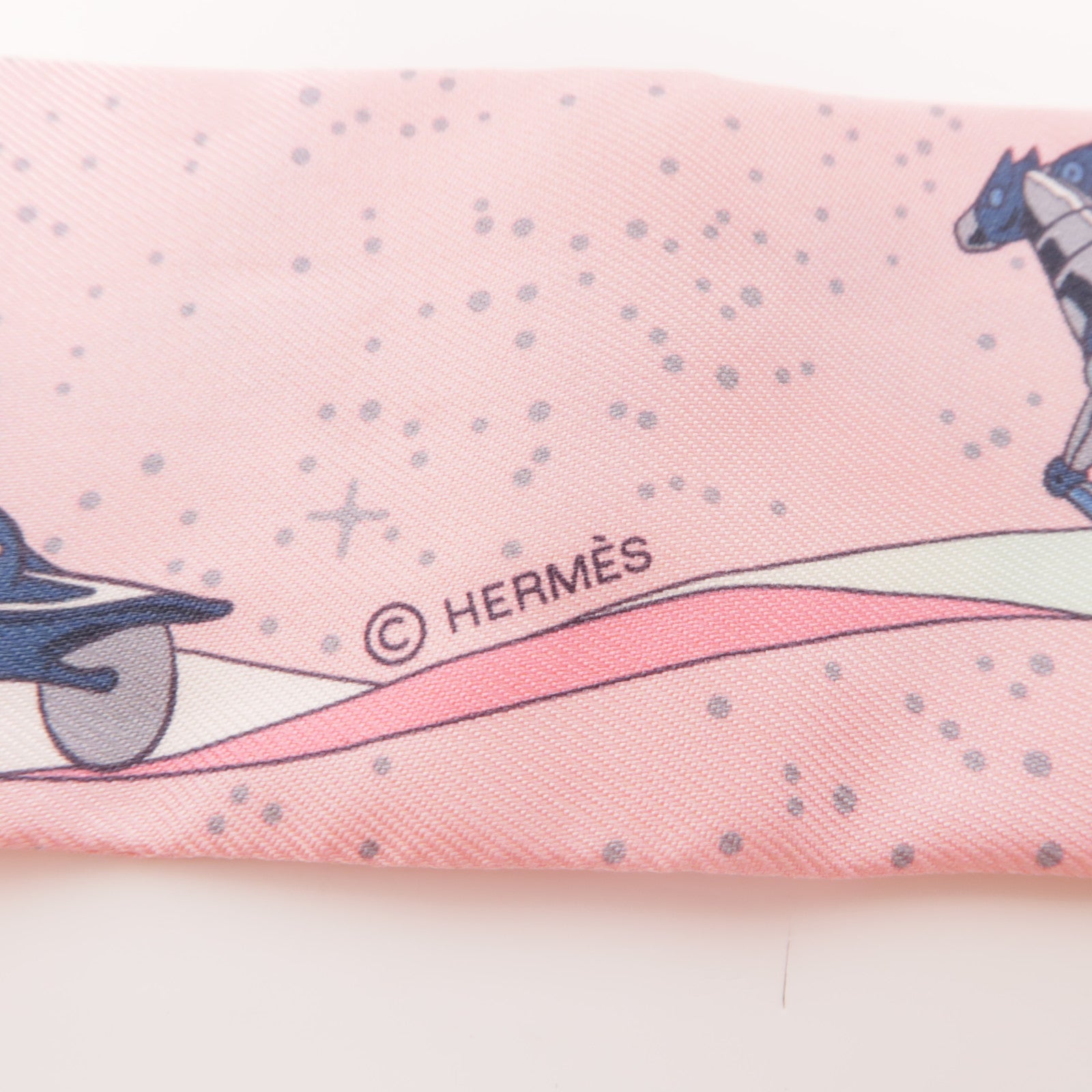 HERMES 絲質Twilly絲巾