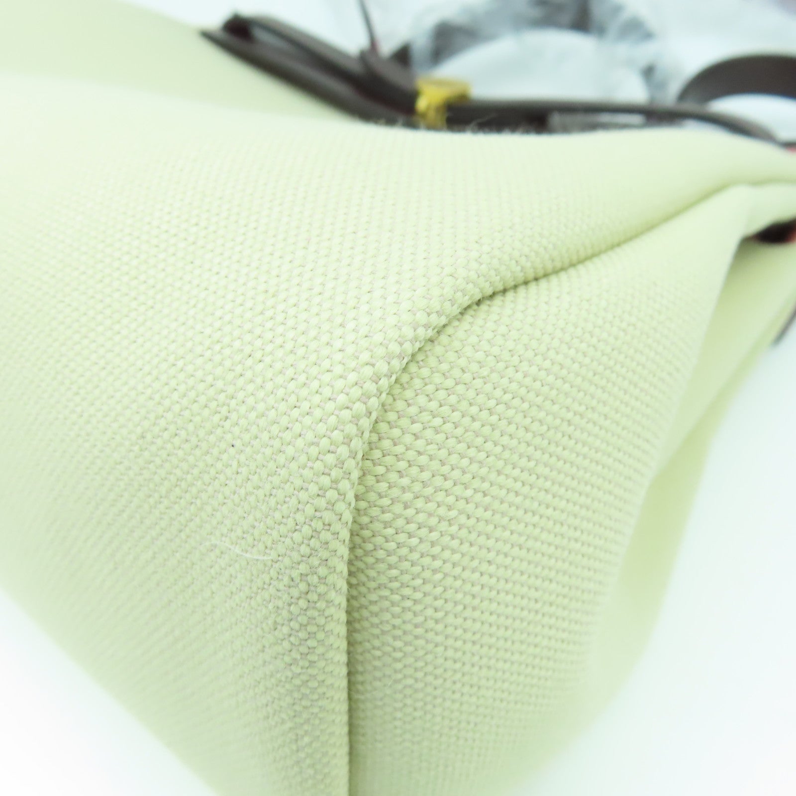 HERMES 【激減優惠】帆布Herbag PM金扣手挽肩背兩用袋鱷魚專屬白色