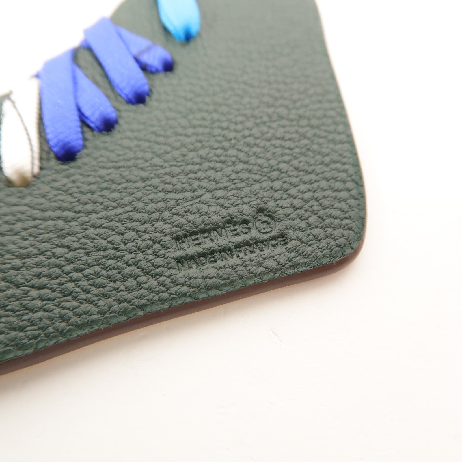 HERMES 【激減優惠】Everlisse/Chevre Mysore皮革3H Sneakers Charm掛飾Jaune De Naples/Vert cypress