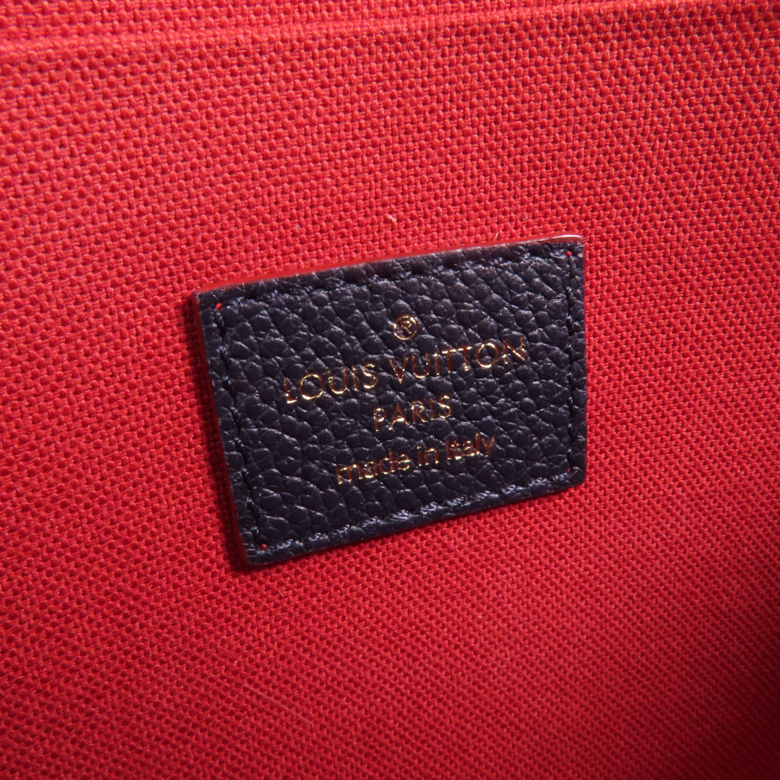 LOUIS VUITTON Monogram Empreinte Felicie Pochette金扣鏈帶肩背袋