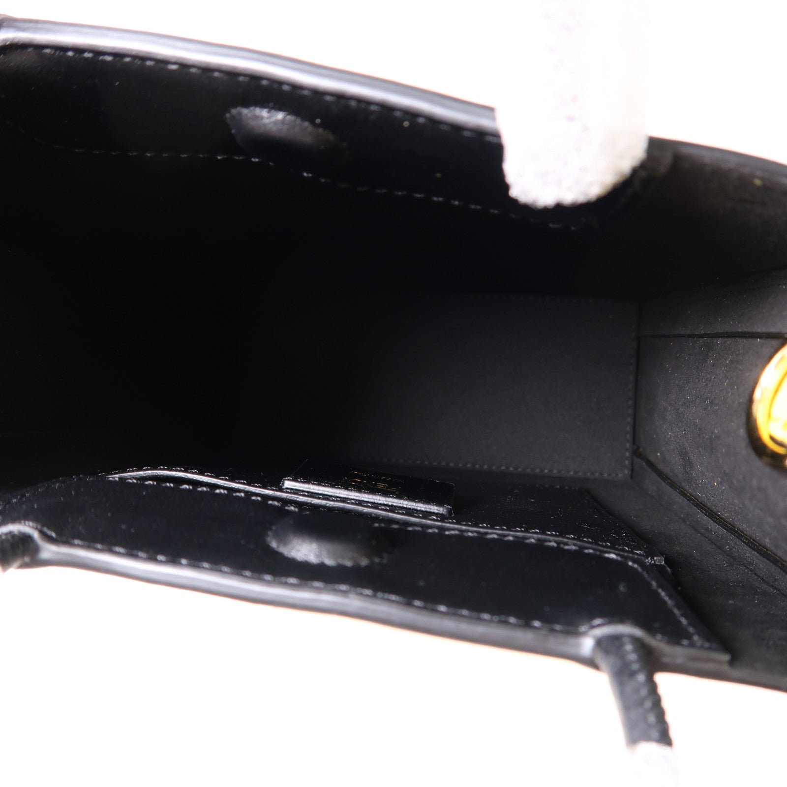 FENDI 皮革2 Way Shoulder金扣手挽肩背兩用袋黃色