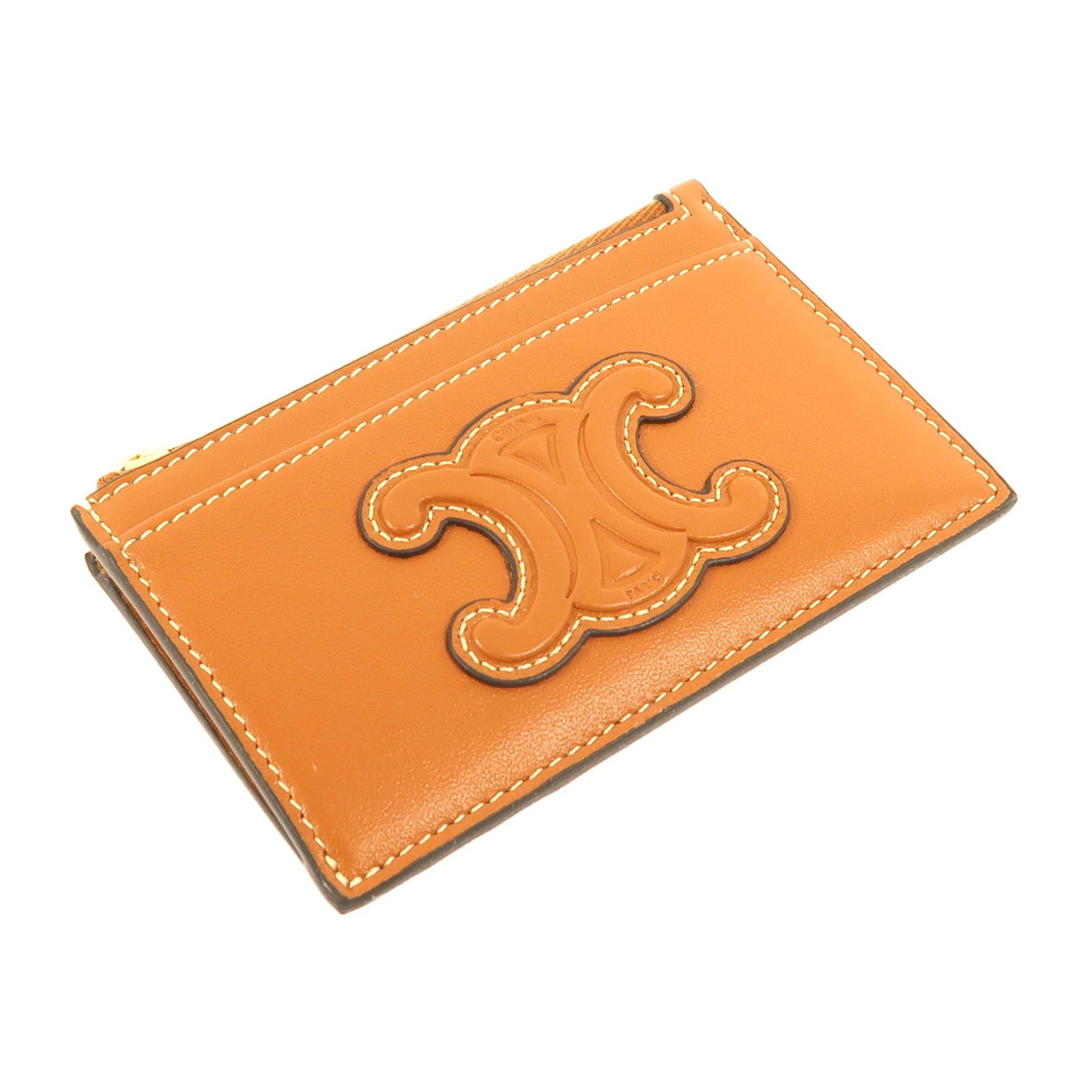 CELINE 羊皮皮革Card Case金扣卡片套