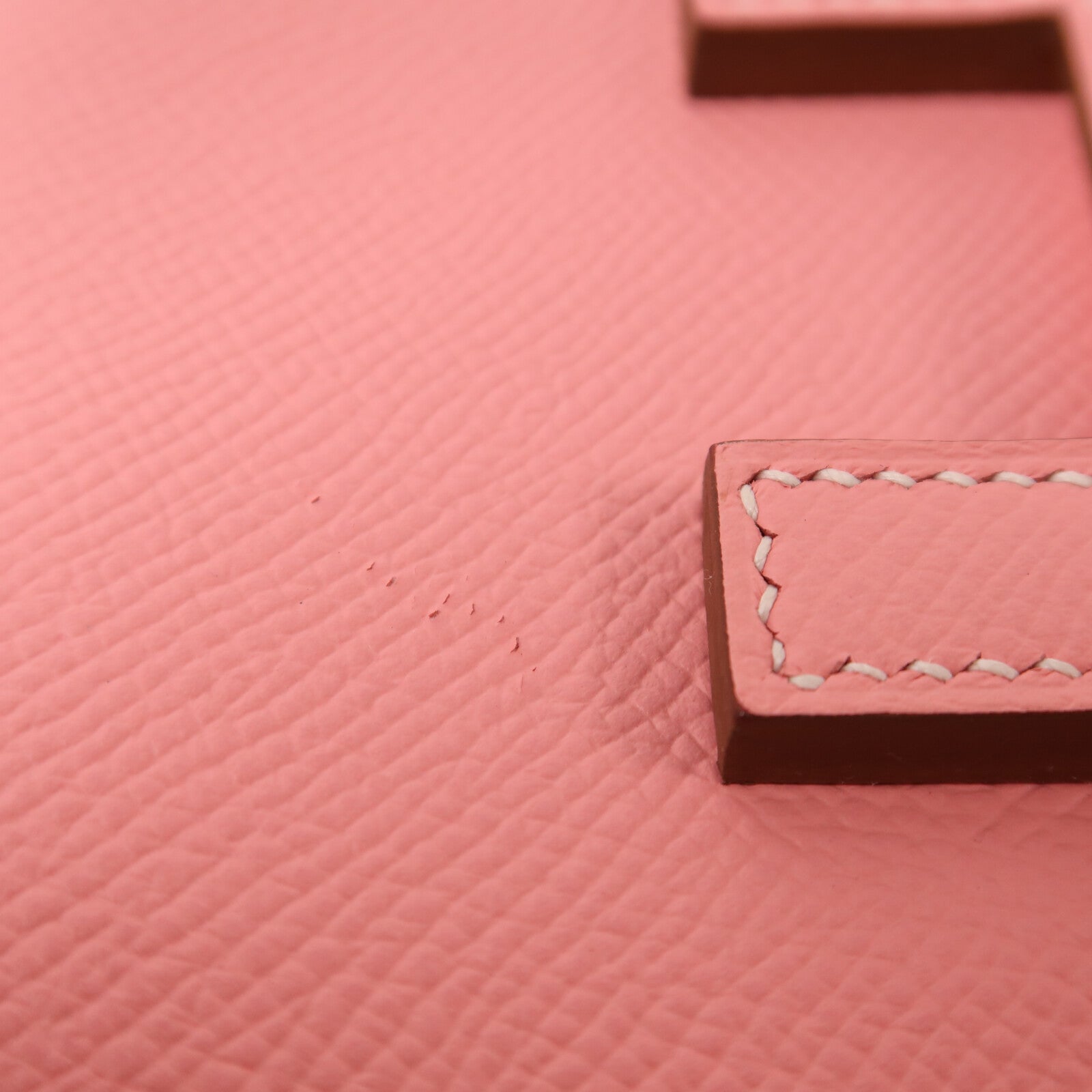 HERMES Epsom皮革Jige Elan PM手拿包Rose Confetti