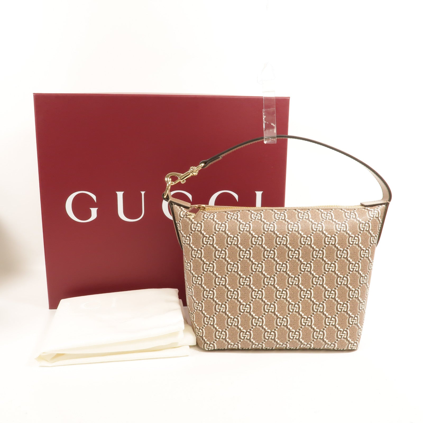 GUCCI 塗層帆布Shadow Mini手挽袋